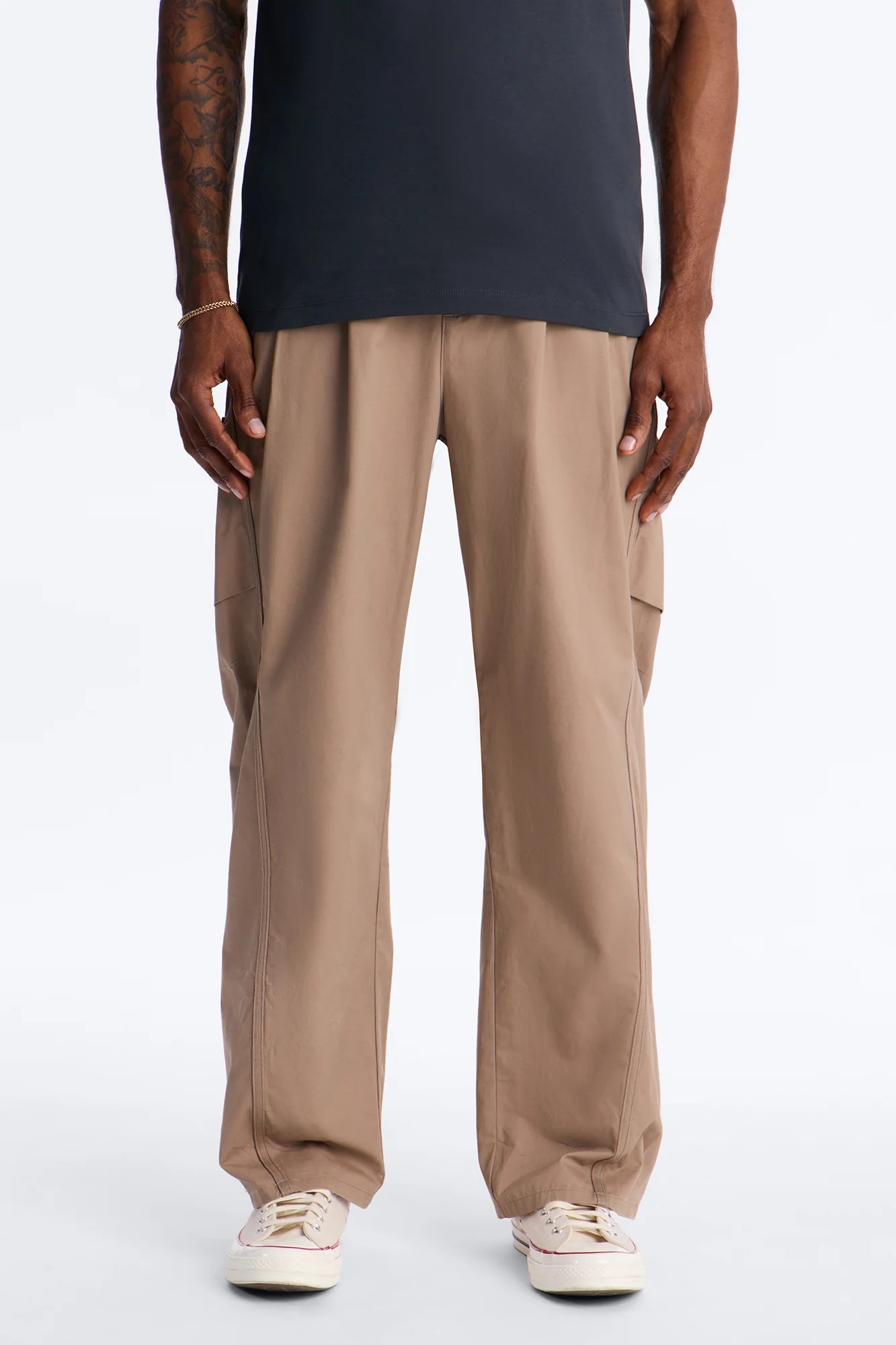 Barrel Accordion Pant - Brown - Image 3