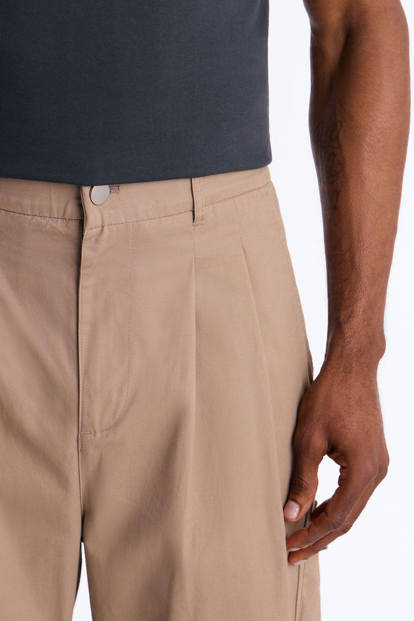 Barrel Accordion Pant - Brown - Image 4