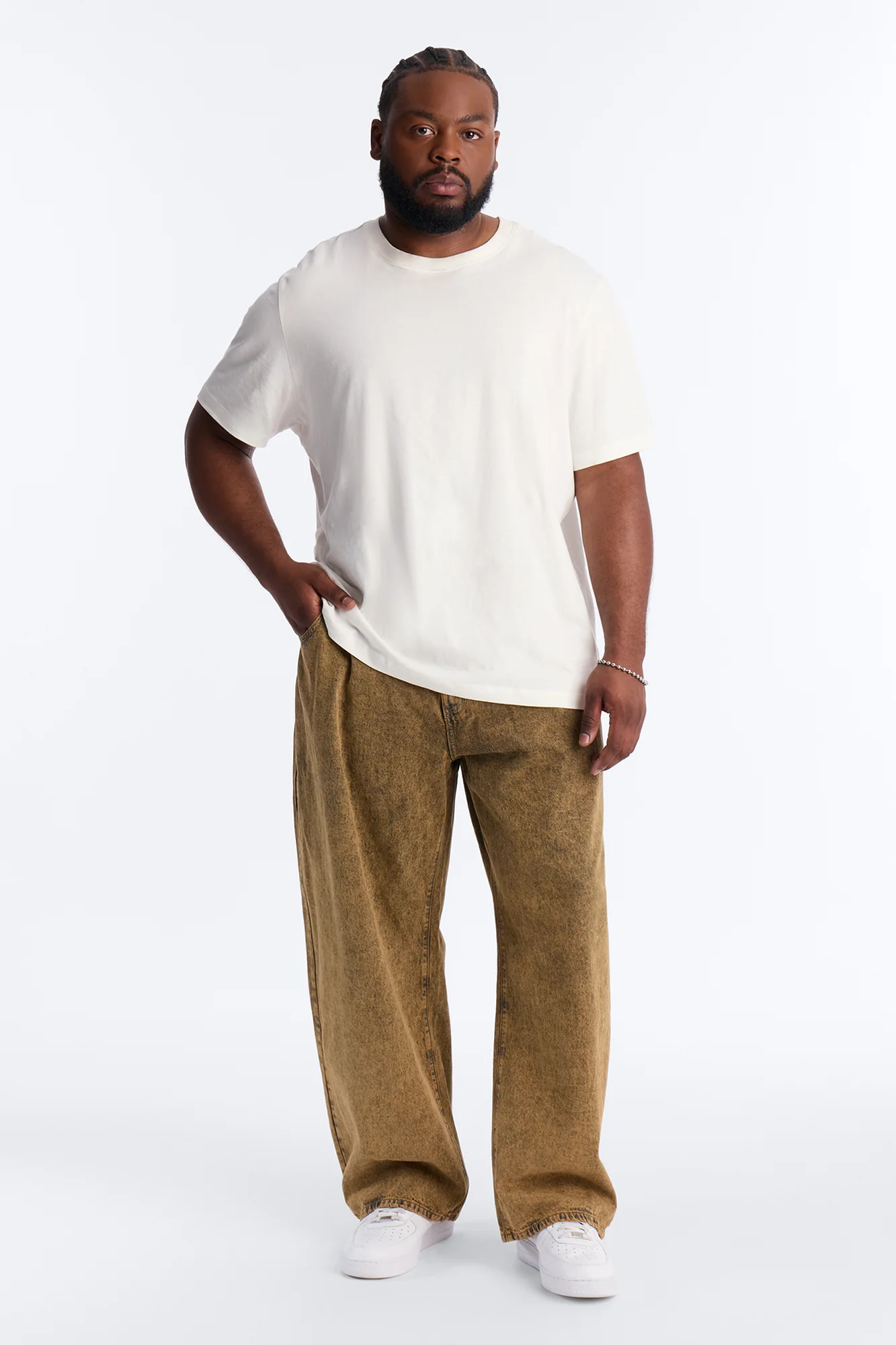 Barrel Rustic Fade Jean - Brown - Image 6