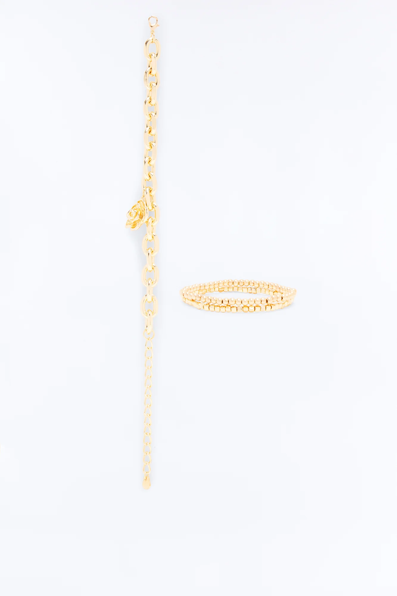 Be Mine Floral 3 Piece Bracelet Set - Gold - Image 3
