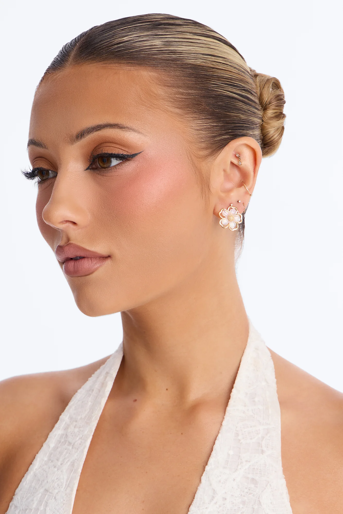 Be Timeless Pearl 5 Pair Multi Earring Set - Gold/combo - Image 2