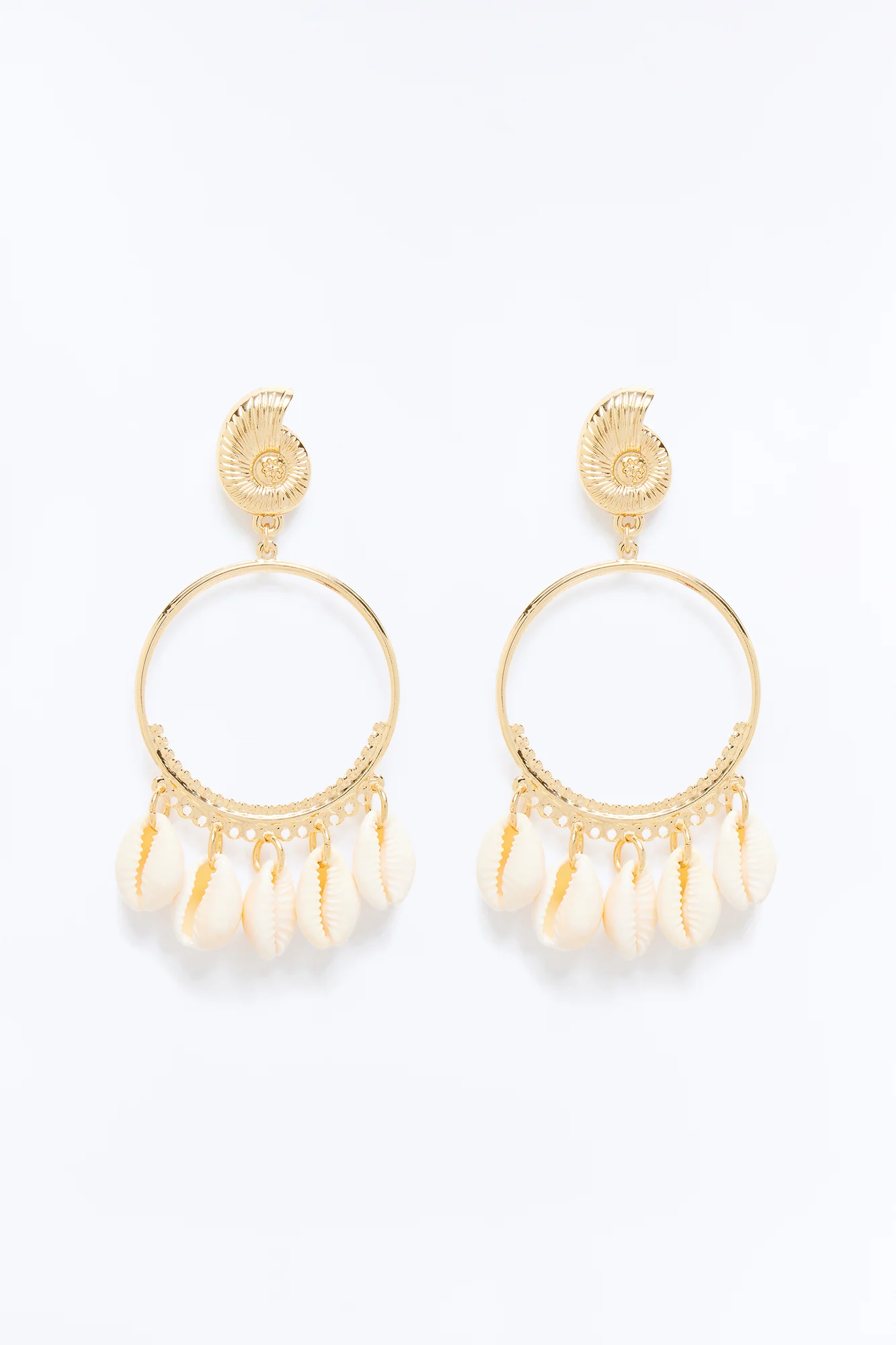Beach Babe Shell Earrings - Gold/combo - Image 3