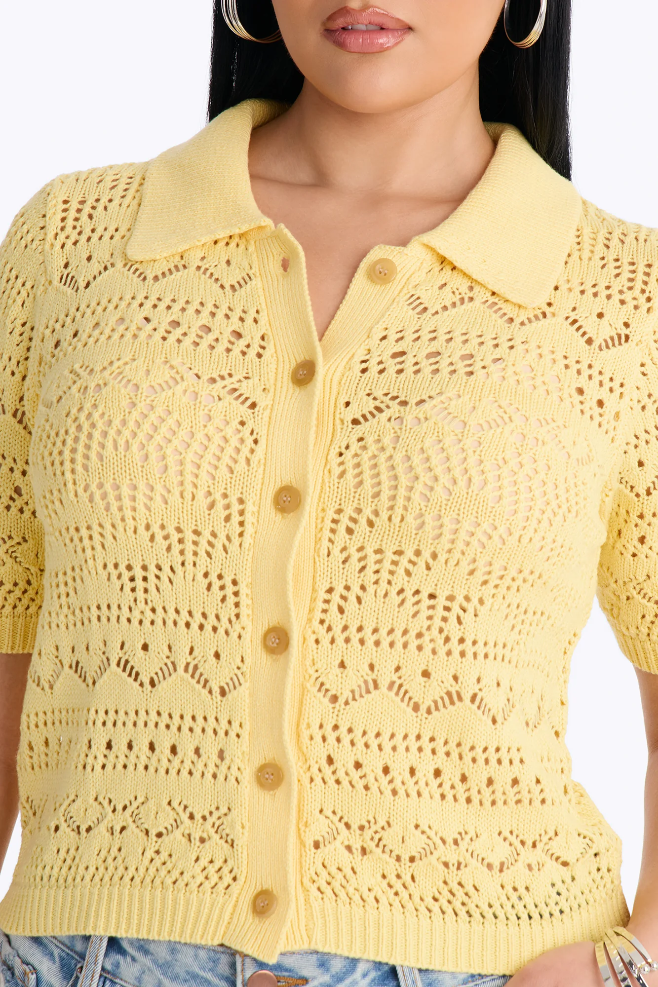 Beach Living Crochet Top - Butter Yellow - Image 3