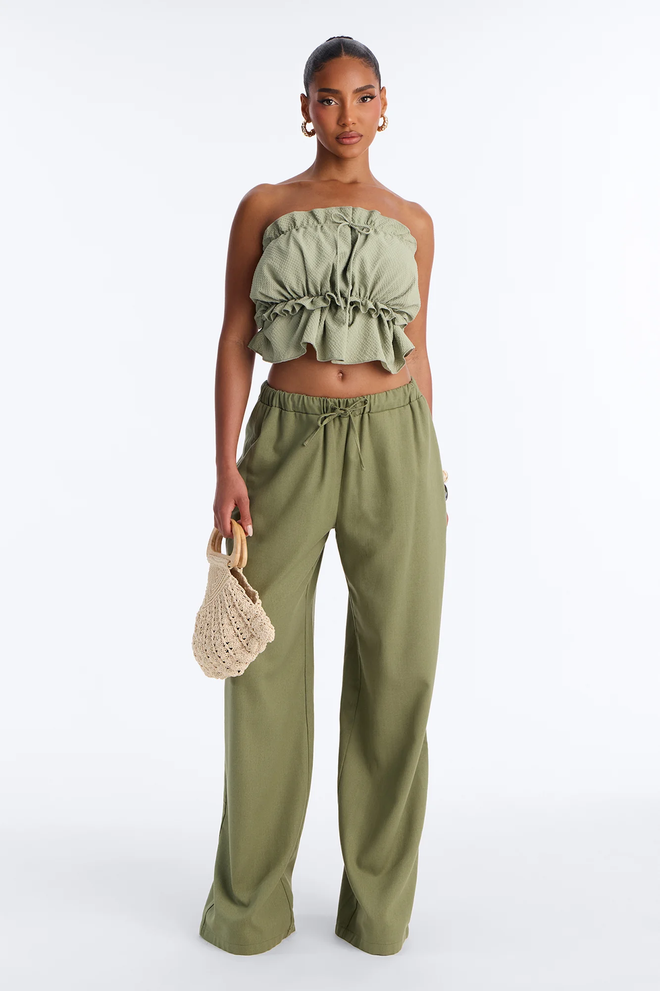 Beach Walks Linen Pant - Olive