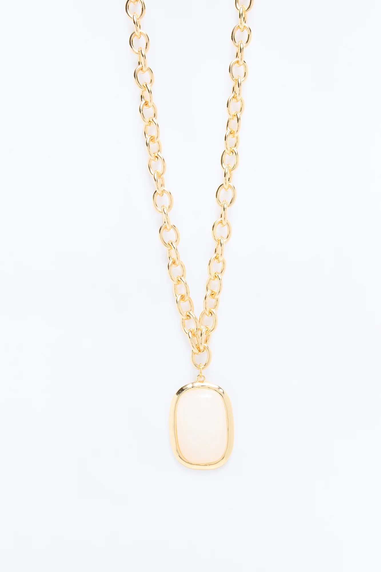 Beauty Beholder Necklace - White/Gold - Image 3