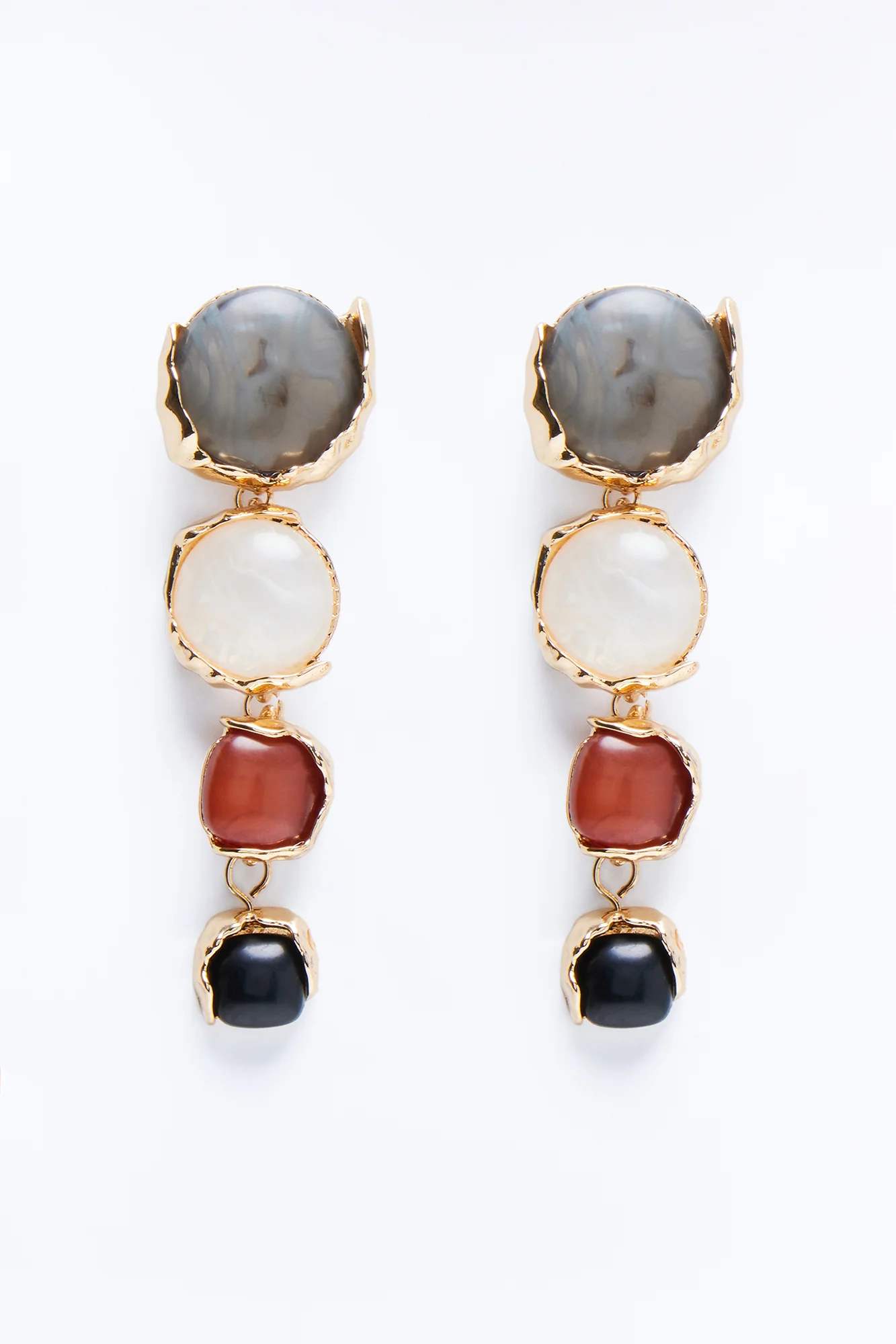 Beloved Jewel Earrings - Gold/Black - Image 3
