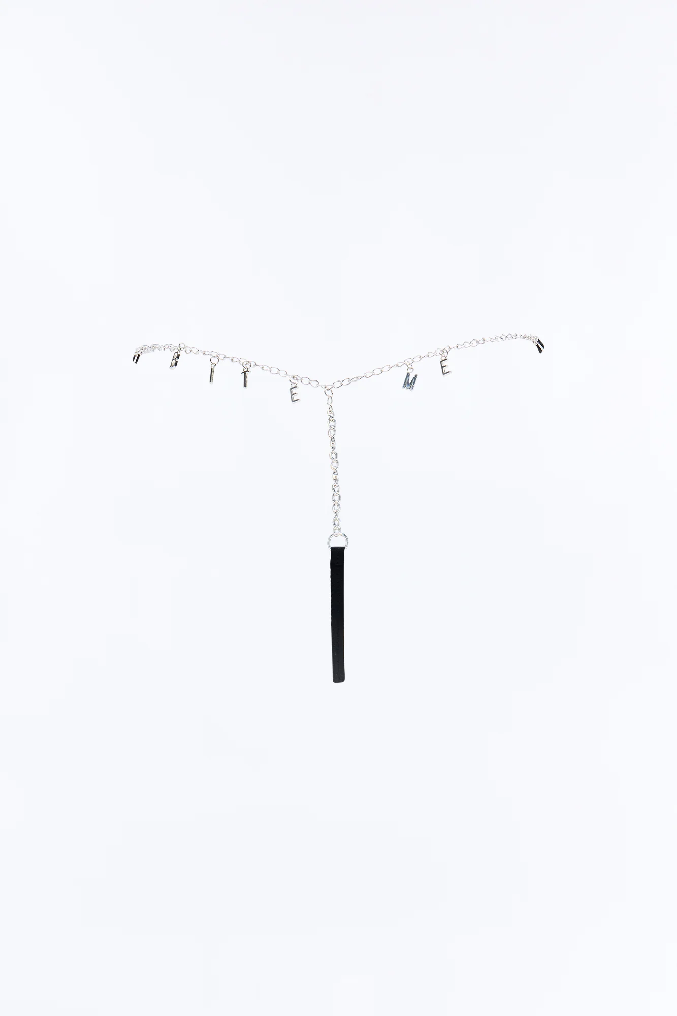 Bite Me Charm Back Thong Panty - Black - Image 5