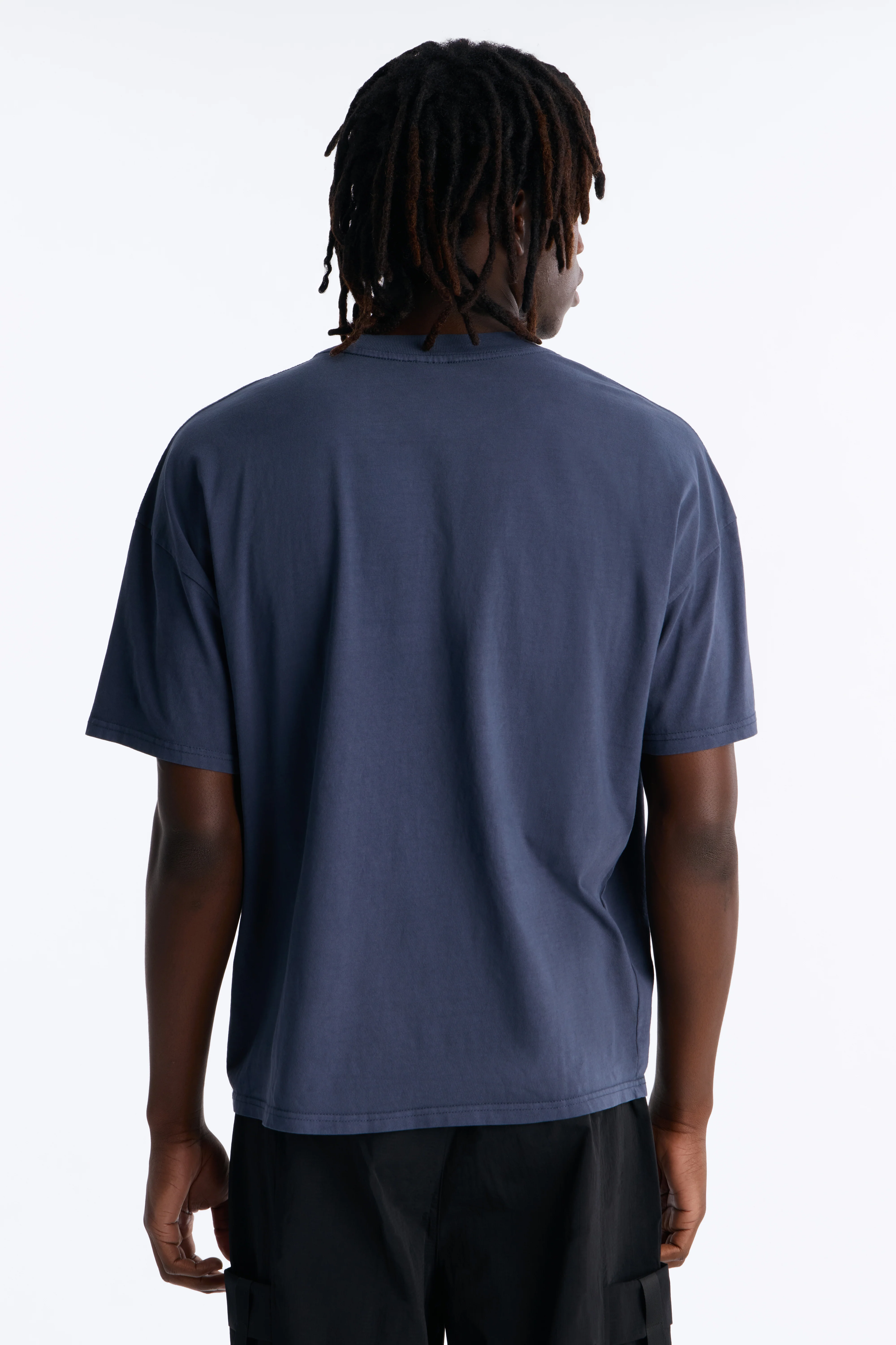 Bless Dreams Oversized Short Sleeve Tee - Navy - Image 4
