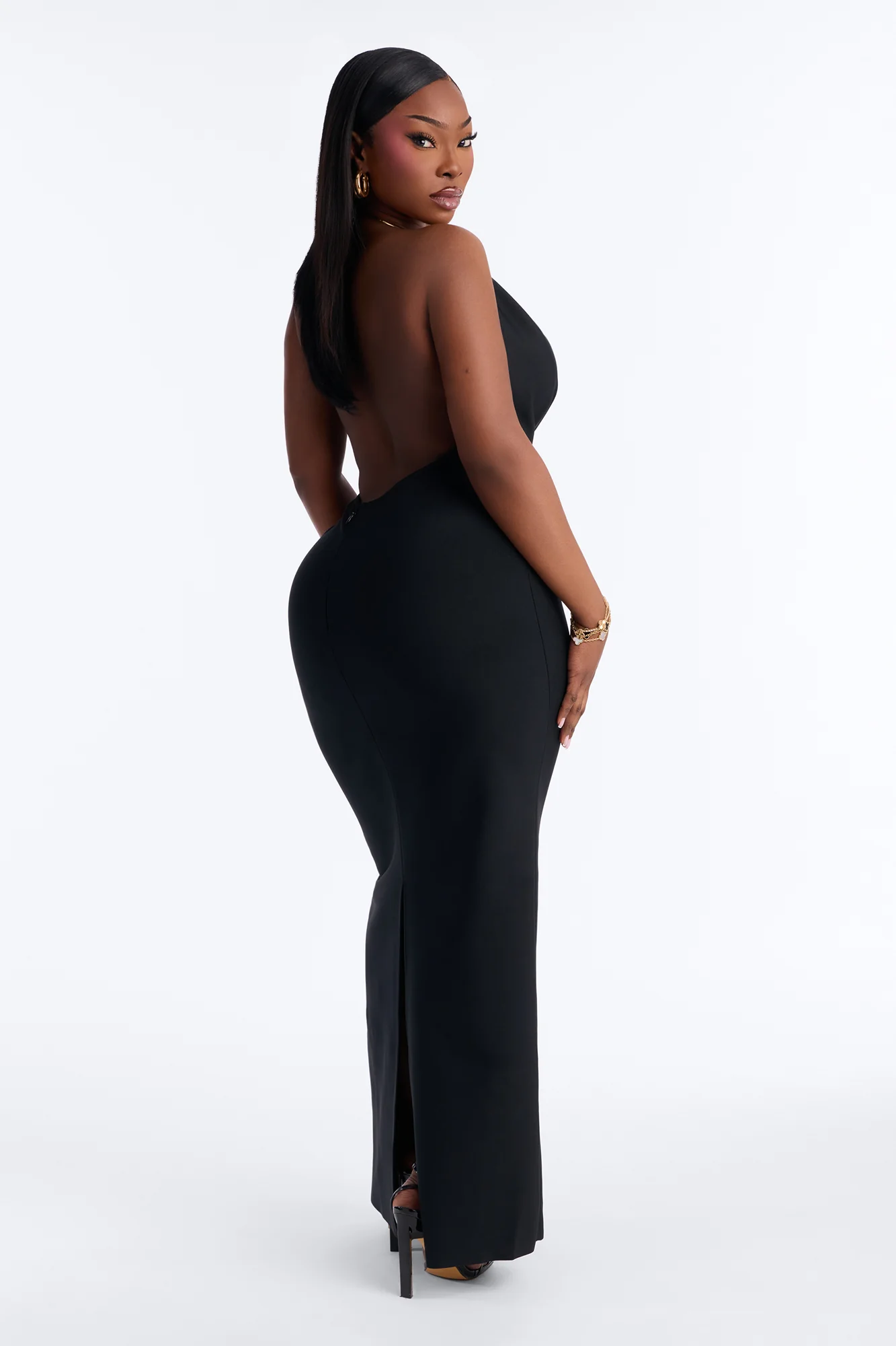 Blessing Your Eyes Bandage Maxi Dress - Black - Image 9