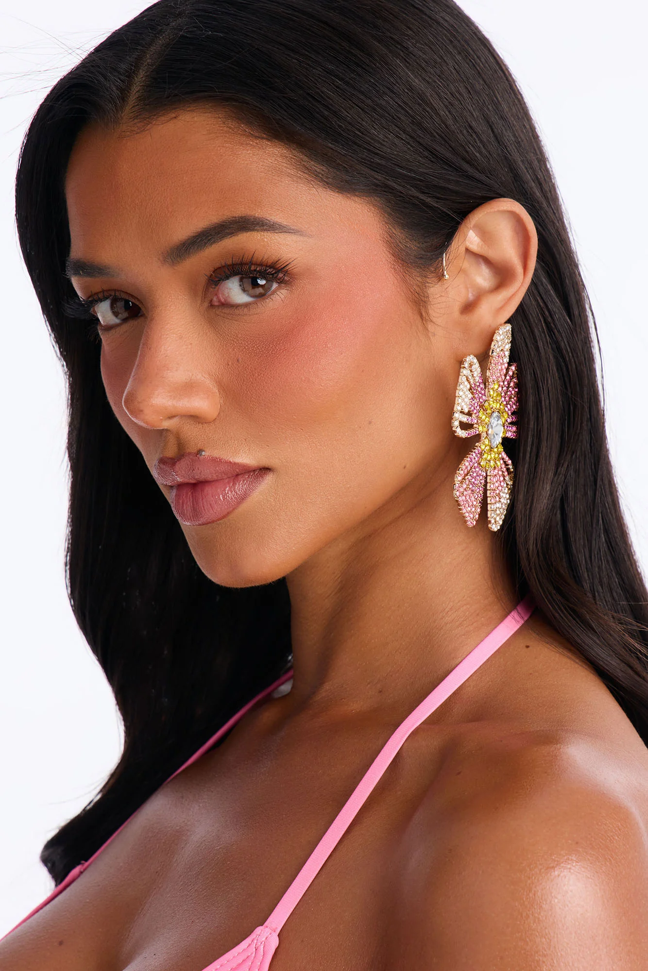 Bloom And Sparkle Ear Cuff - Pink/combo - Image 2