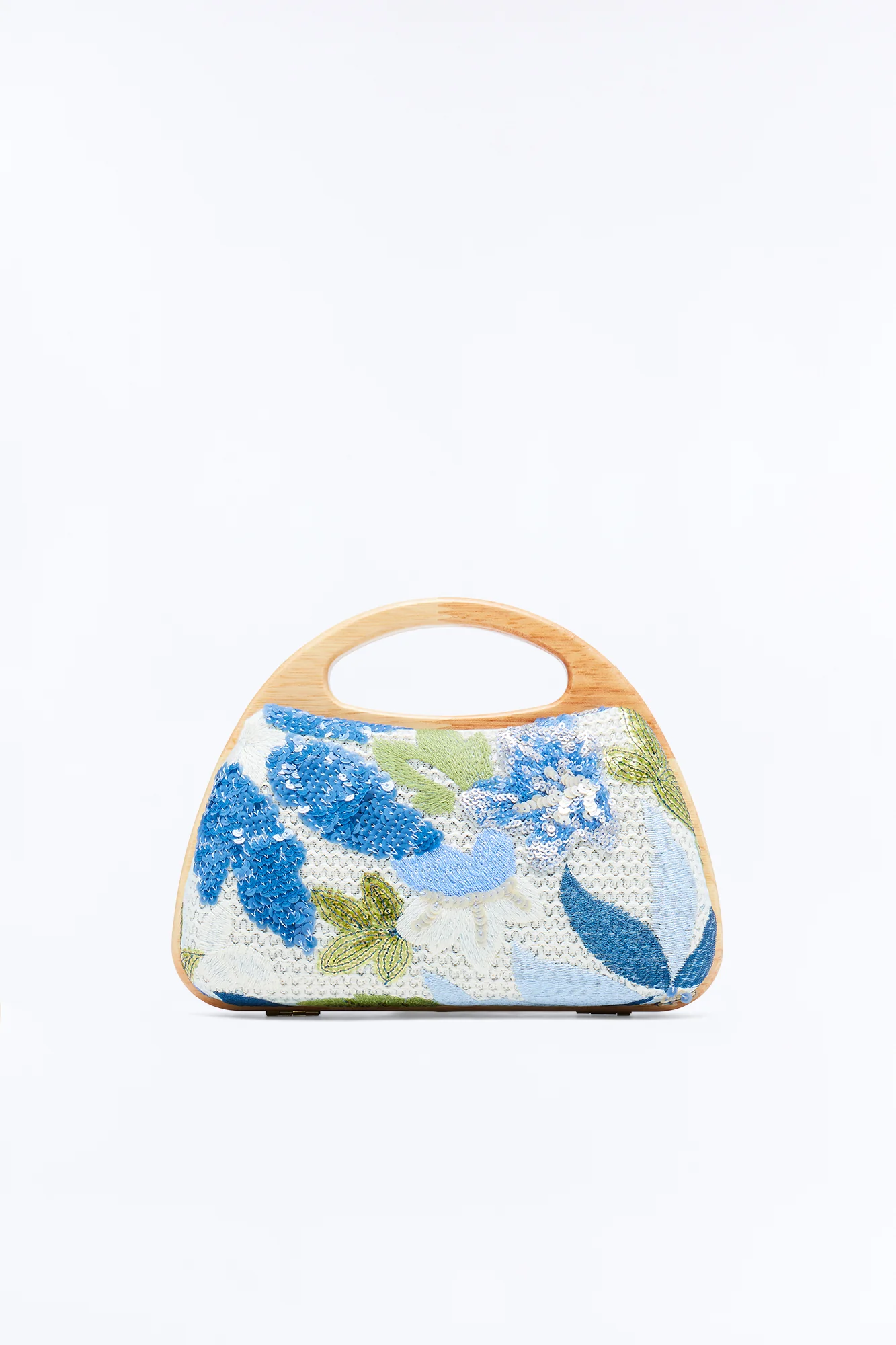 Blooming Beauty Satchel Handbag - Blue/combo - Image 3