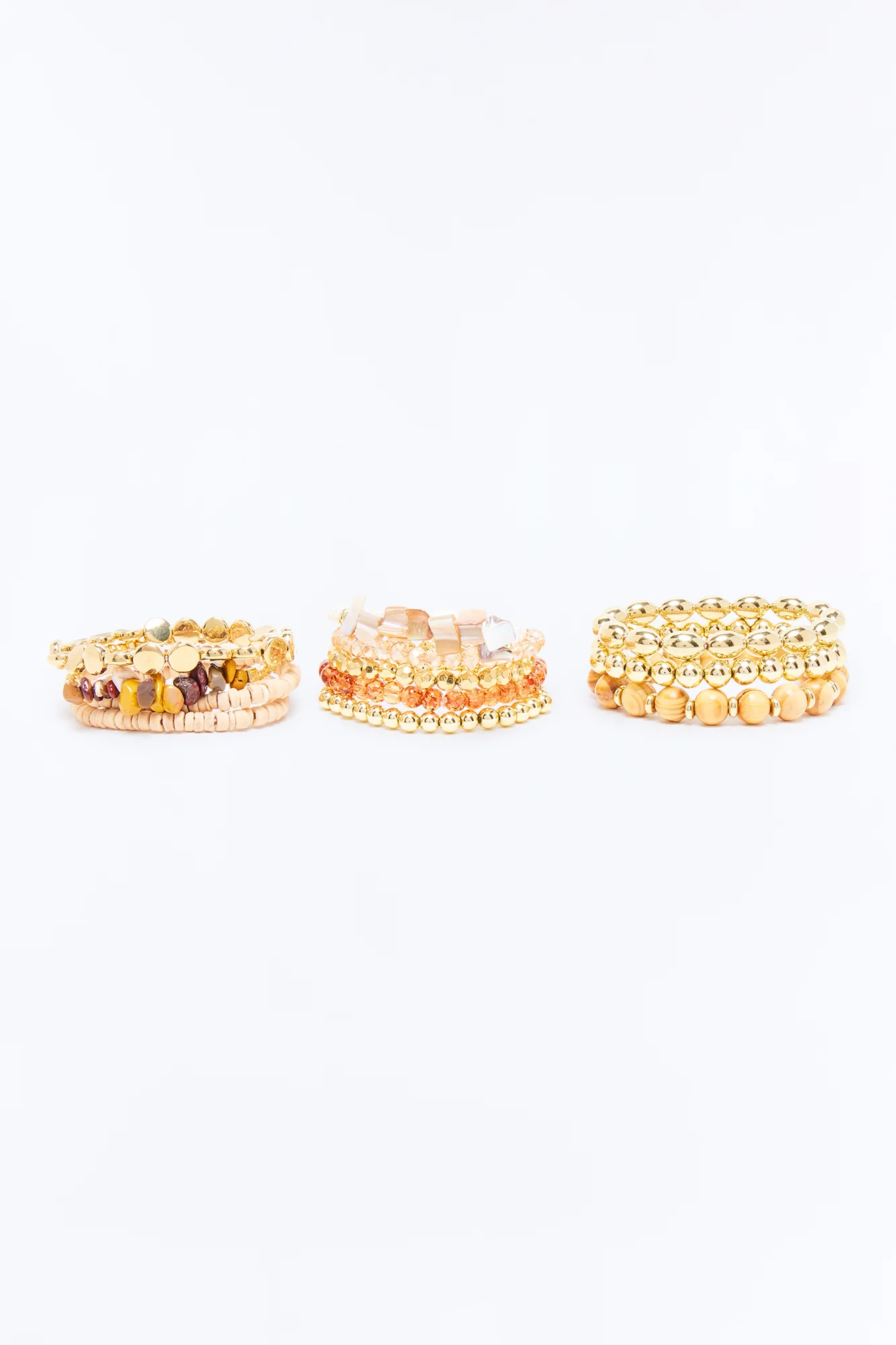 Blush Mirage 12 Piece Bracelet Set - Gold/combo - Image 3