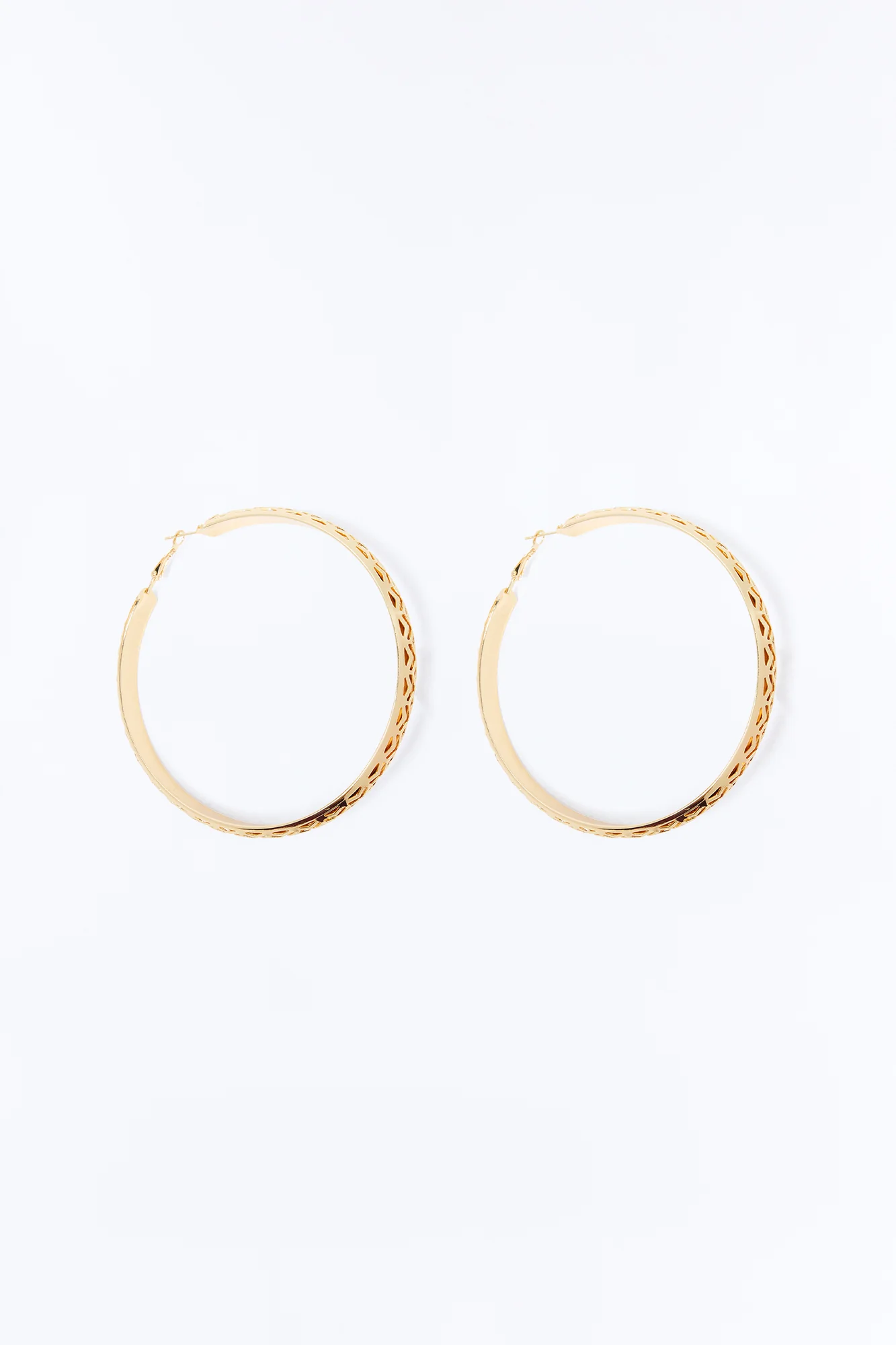 Boho Mirage Hoop Earrings - Gold - Image 3