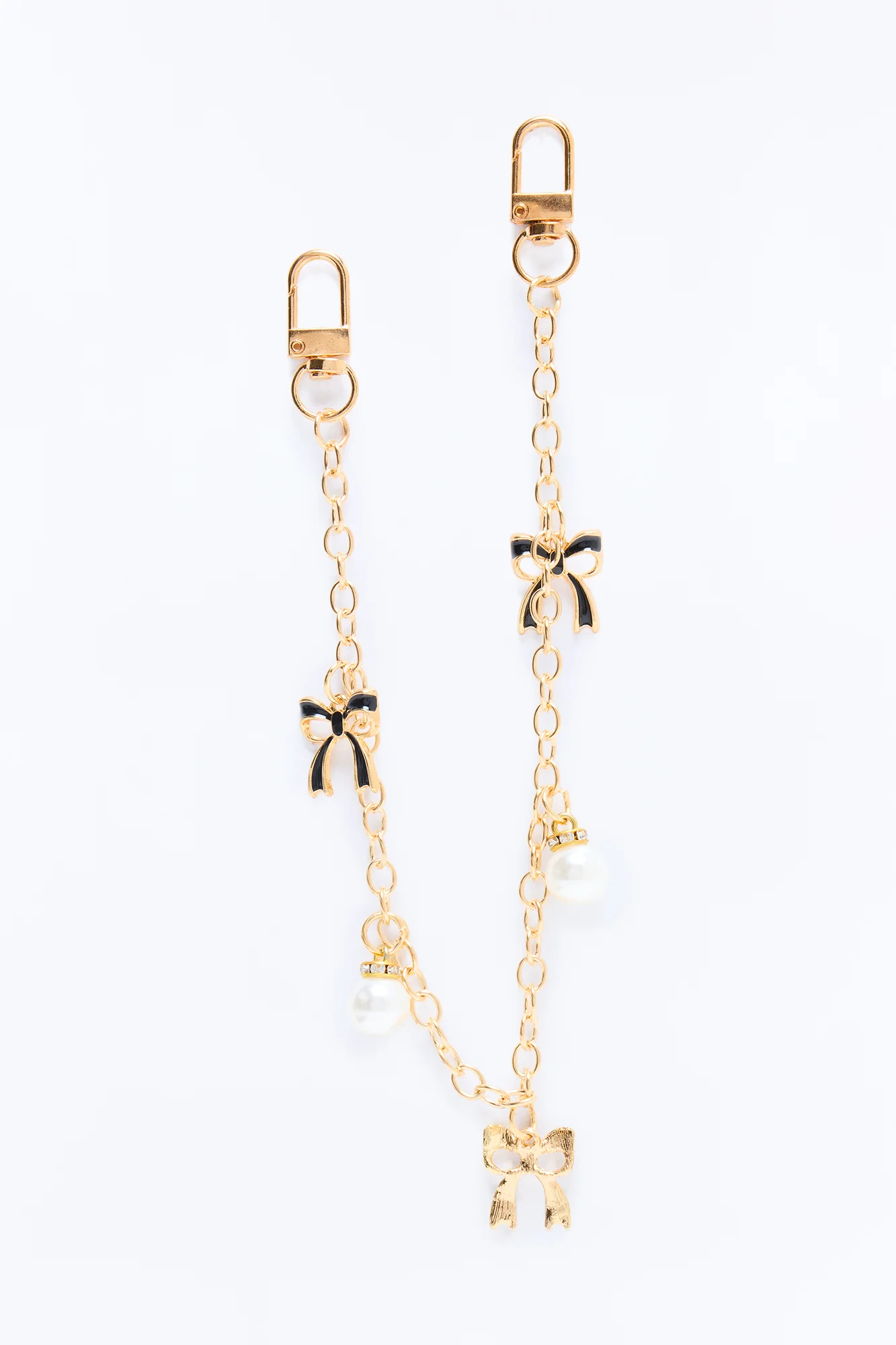 Bows And Diamonds Handbag Chain - Gold - Image 2