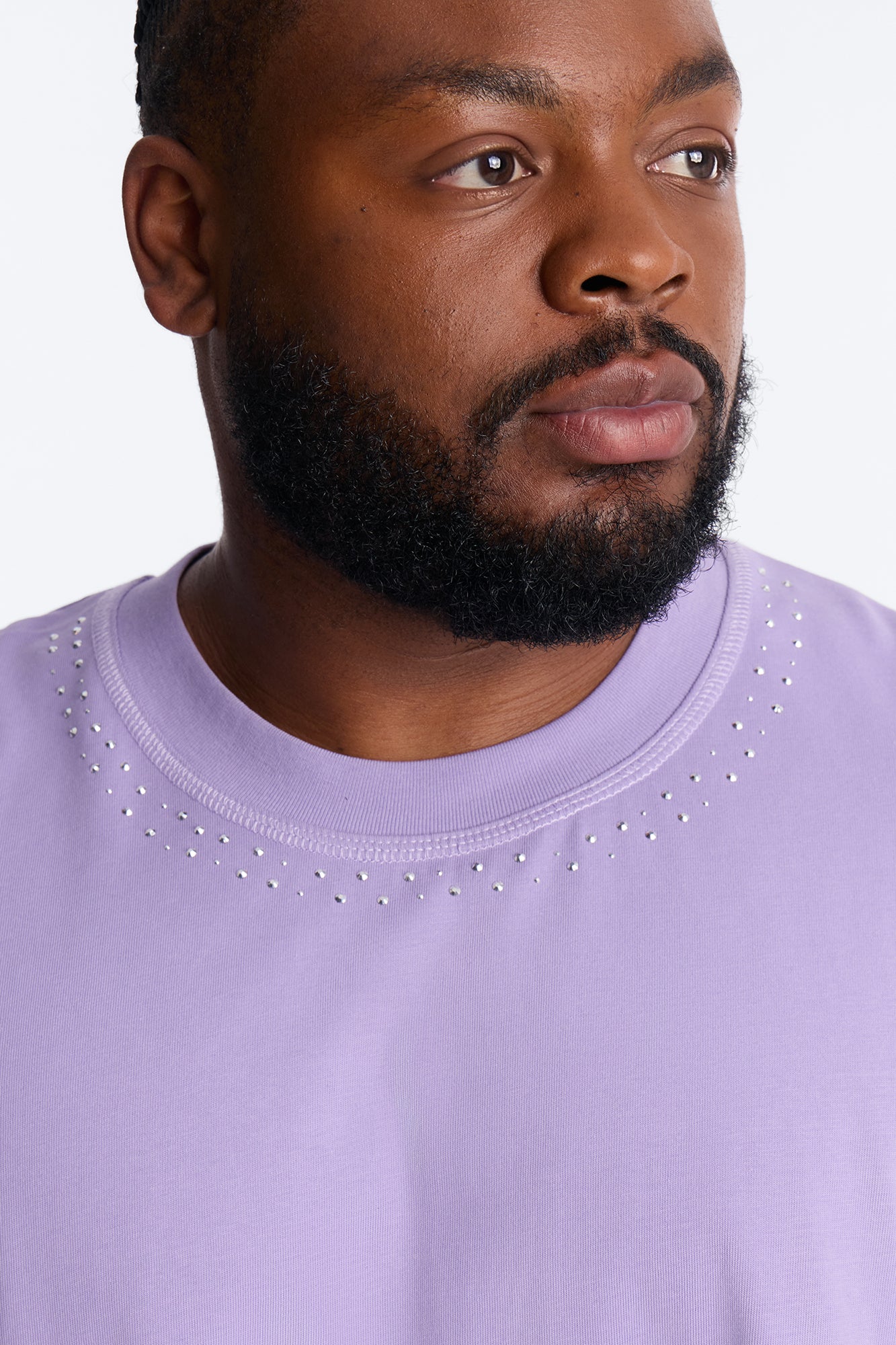 Boxy Cropped Caliber Muscle Tee - Purple - Image 7