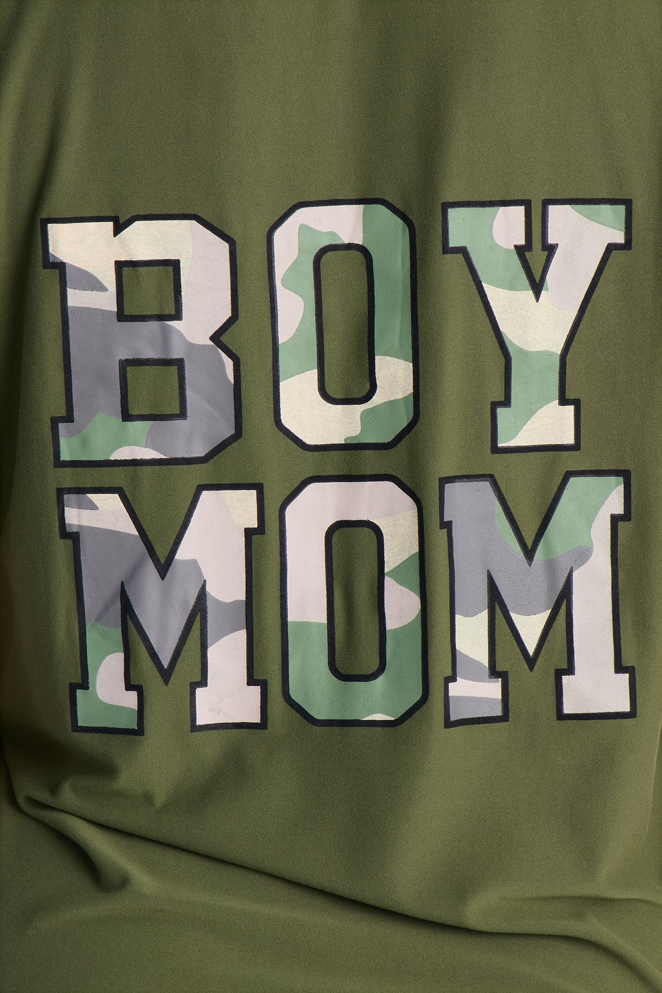 Boy Mom Camo PJ Notch Collar Set - Green/combo - Image 3