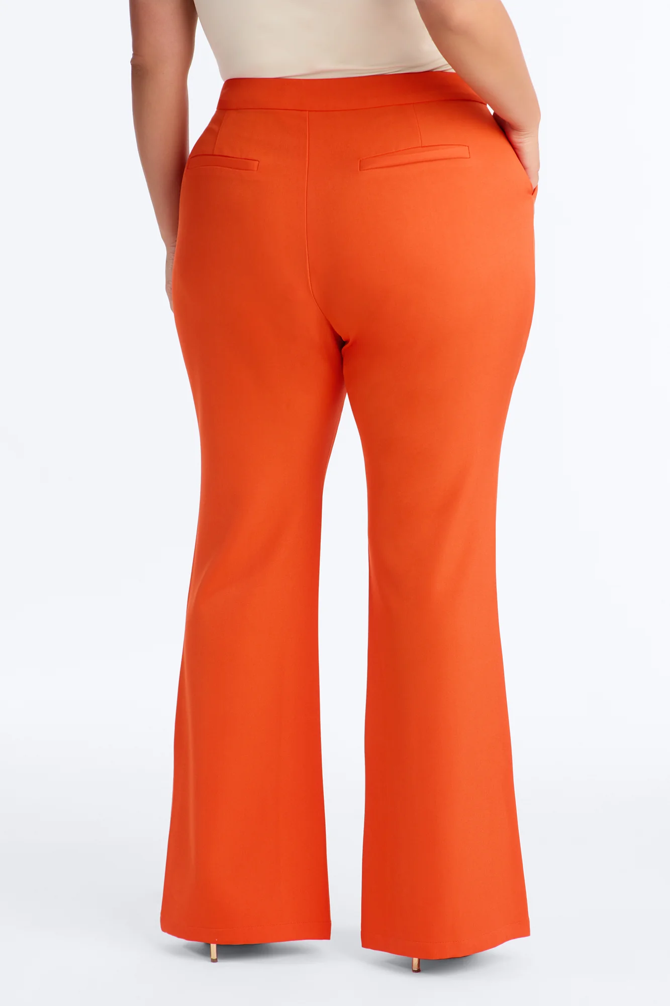 Breaking Even Flare Trouser - Tangerine - Image 6