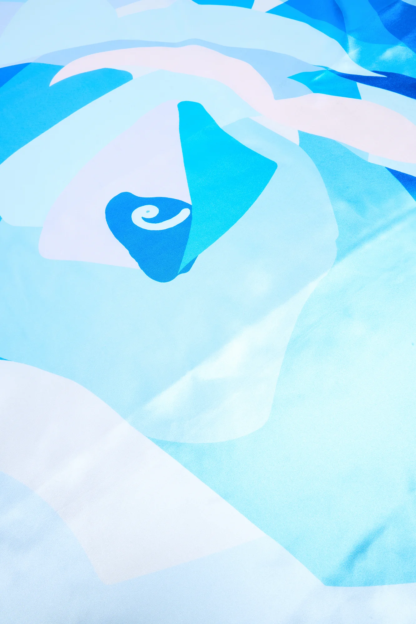 Breezy Floral Head Scarf - Blue/combo - Image 3