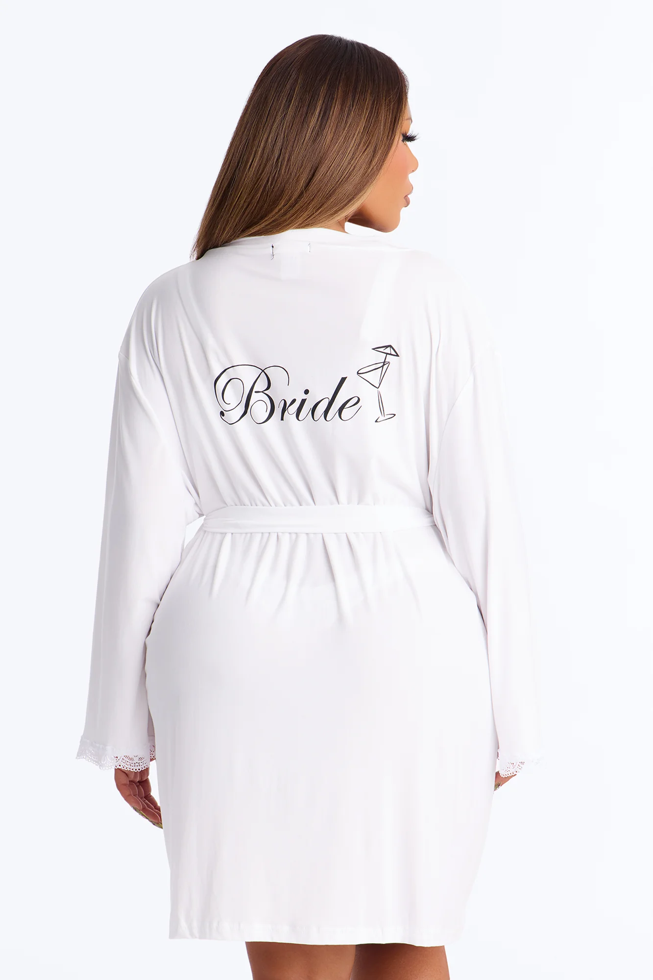 Bride Needs A Martini Robe - White - Image 4