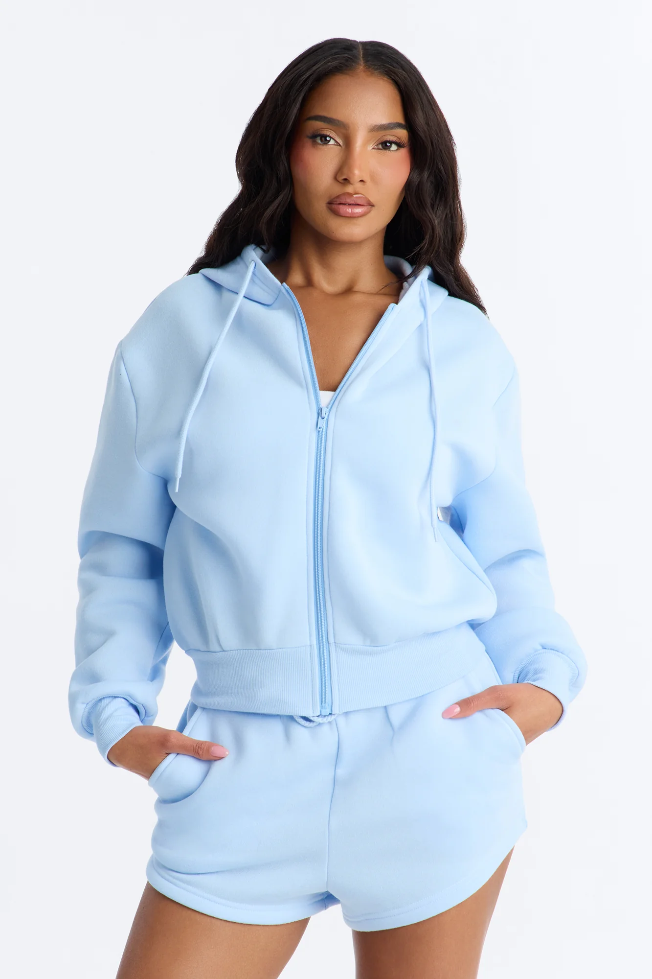 Bride To Be Fleece Short Set - Light Blue - Image 3