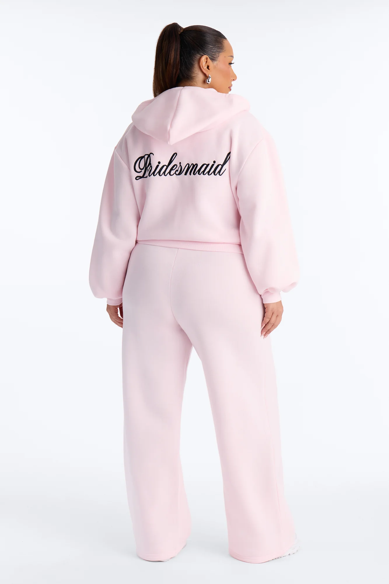 Bridesmaids Only Fleece Pant Set - Light Pink - Image 5