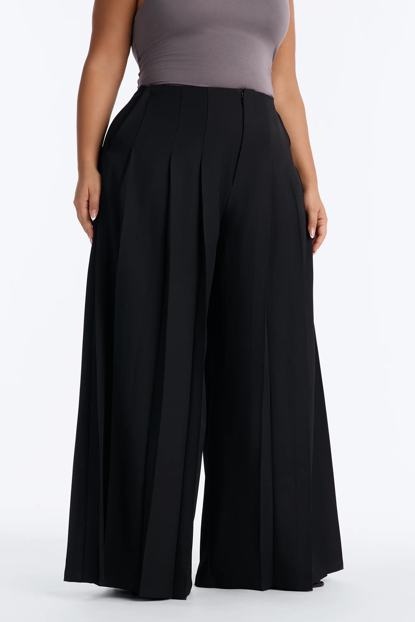 Brittany Super High Corset Seamed Trouser - Black - Image 2