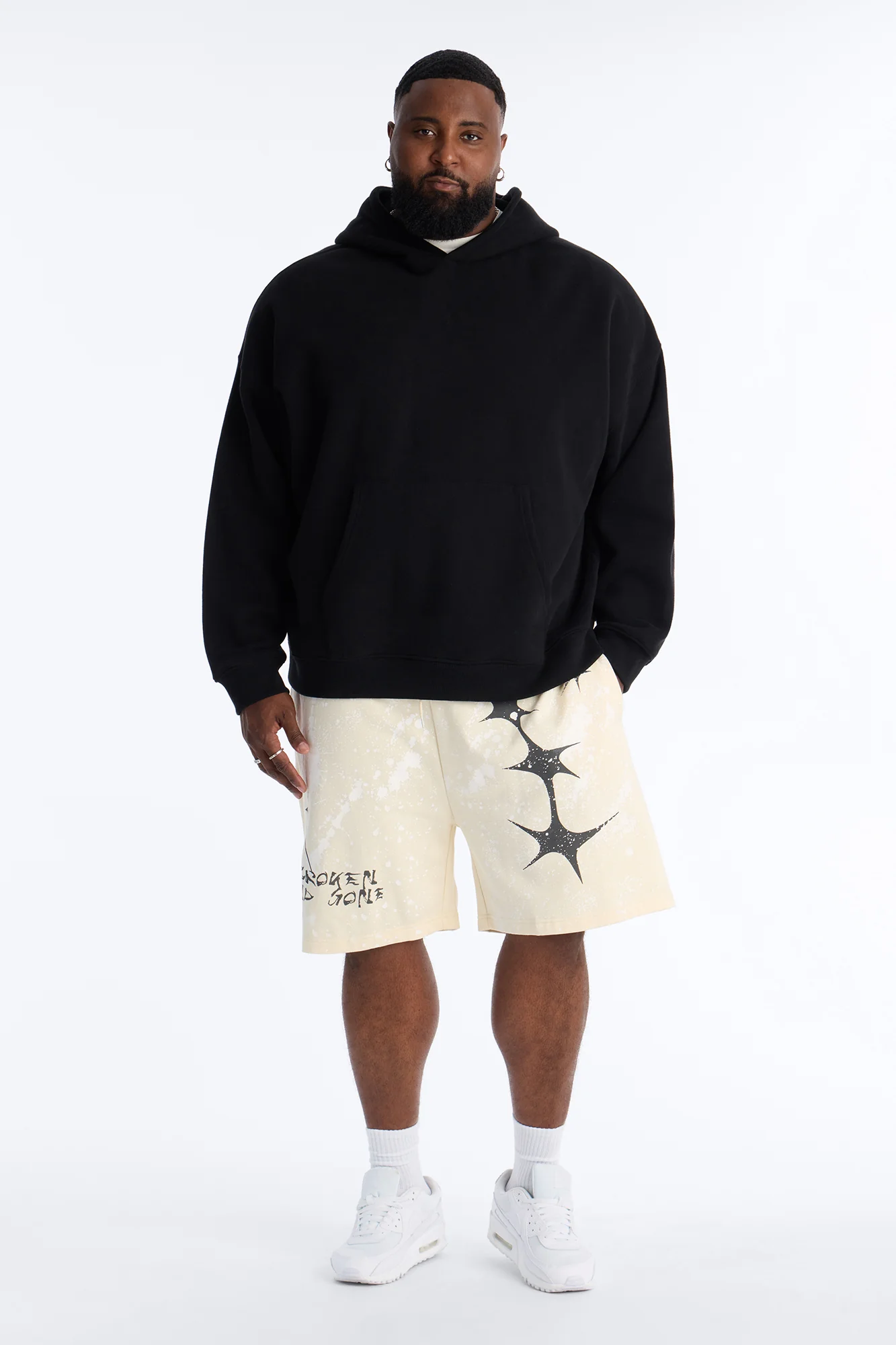 Broken And Gone Sweatshorts - Cream - Image 7
