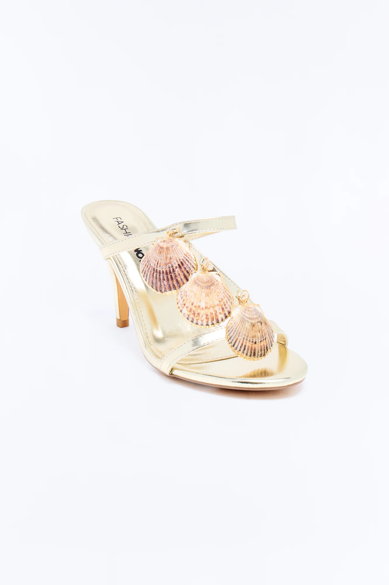 Bronzed Shell Heels - Gold - Image 3