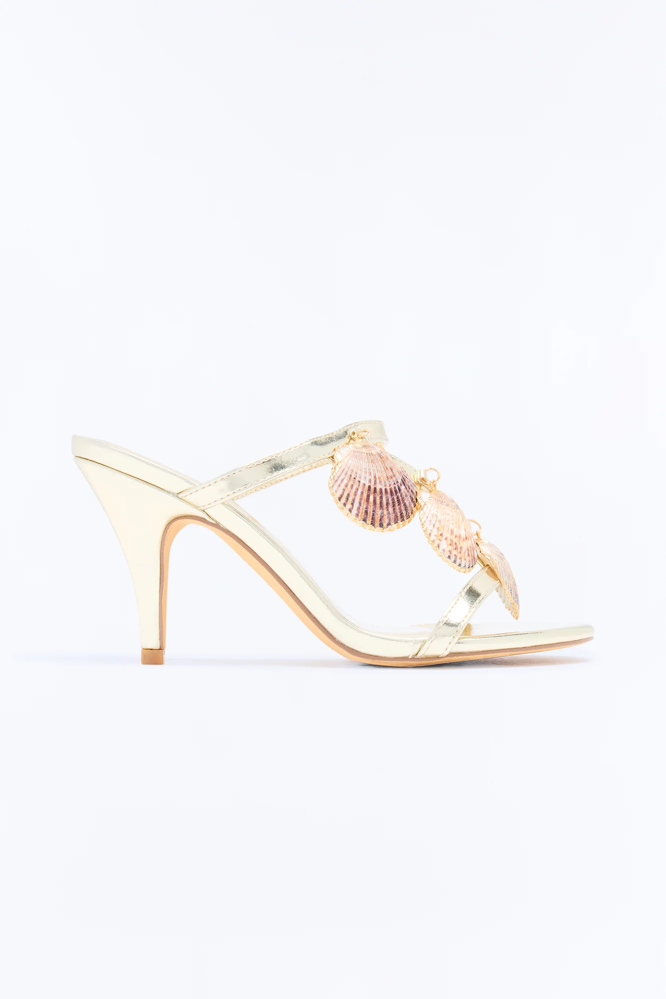 Bronzed Shell Heels - Gold - Image 4