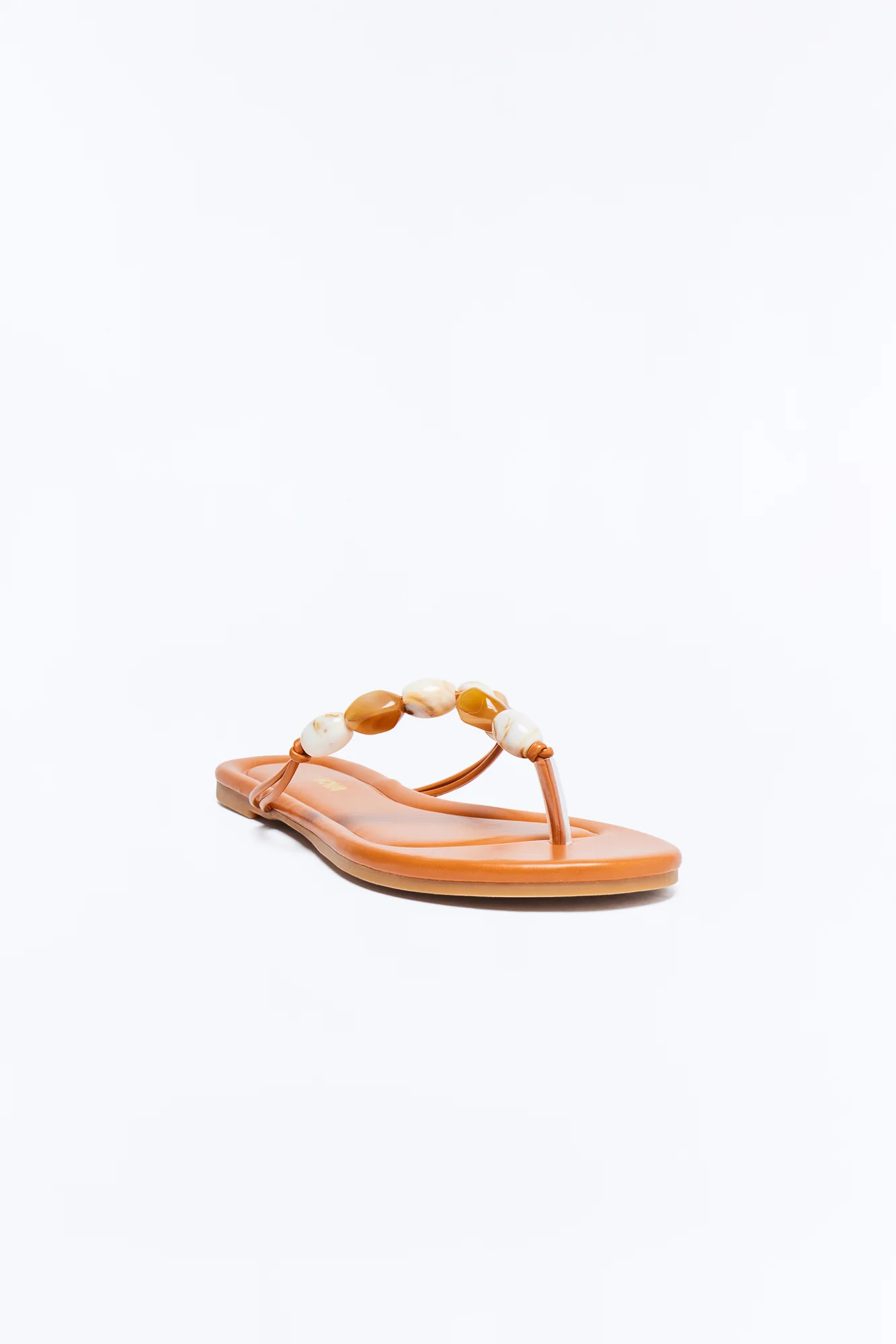 Brooke Stone Flip Flops - Tan - Image 2