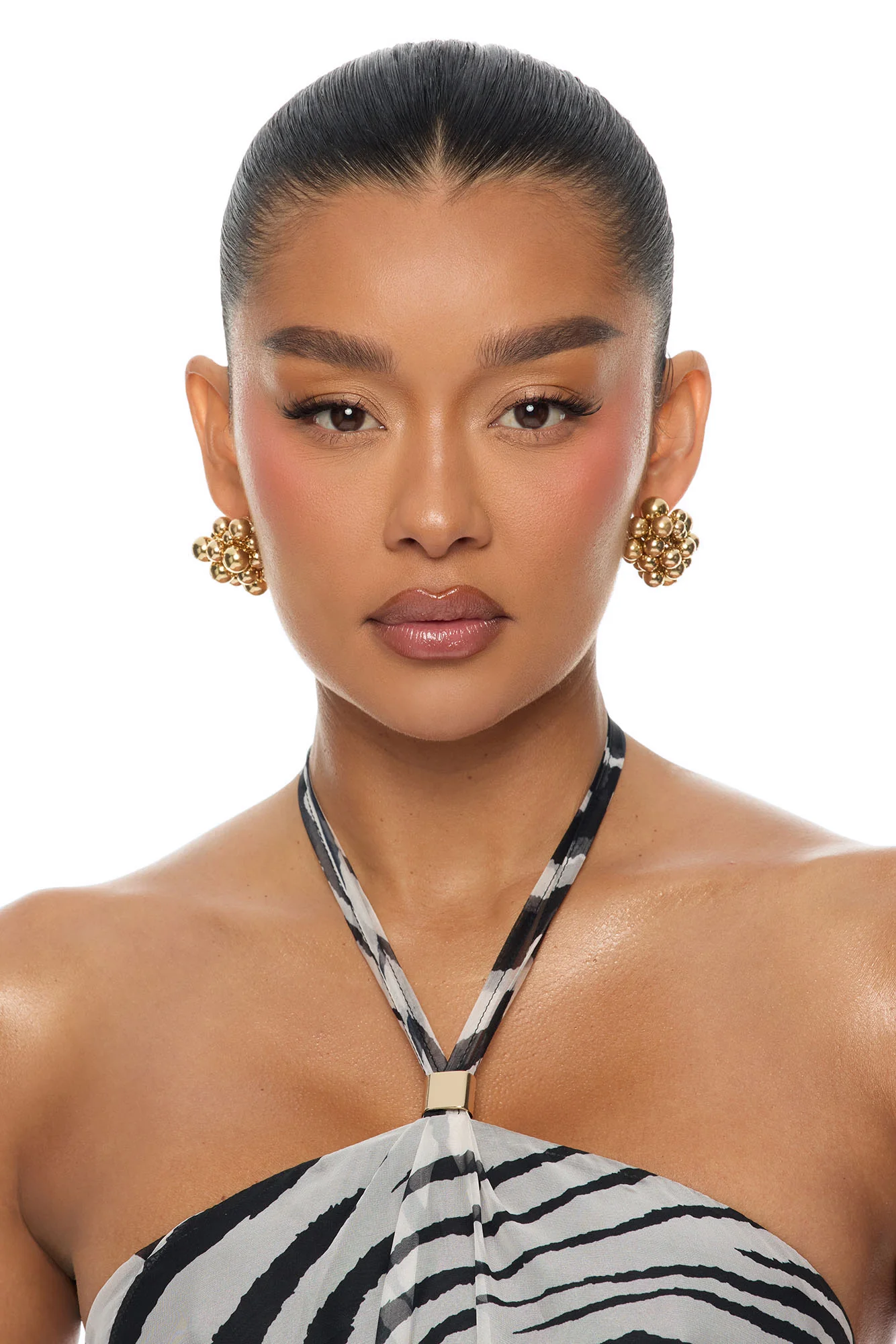 Bubbly Feeling Earrings - Gold - Image 2