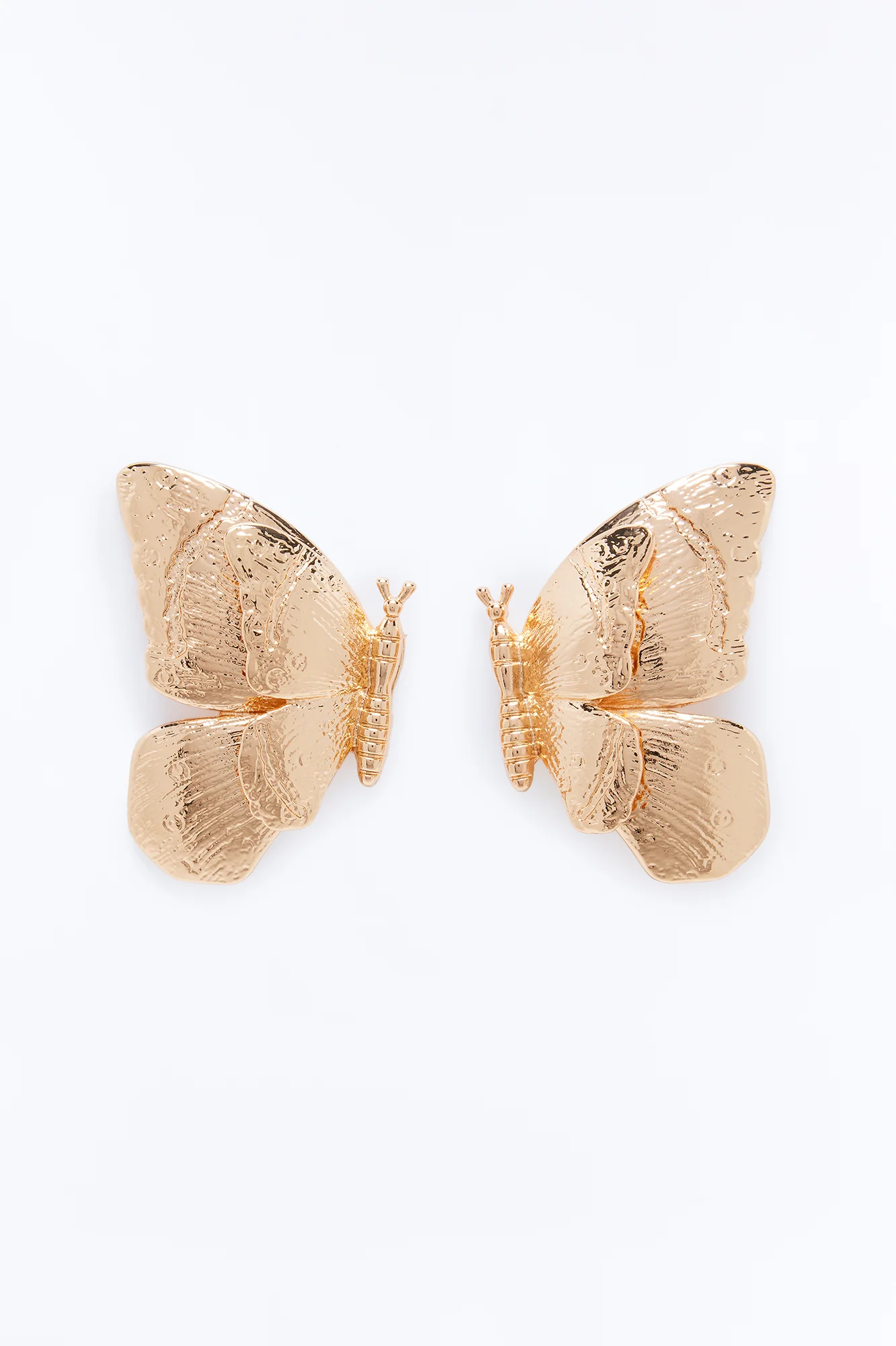 Butterfly Feels Drop Earrings - Gold - Image 3