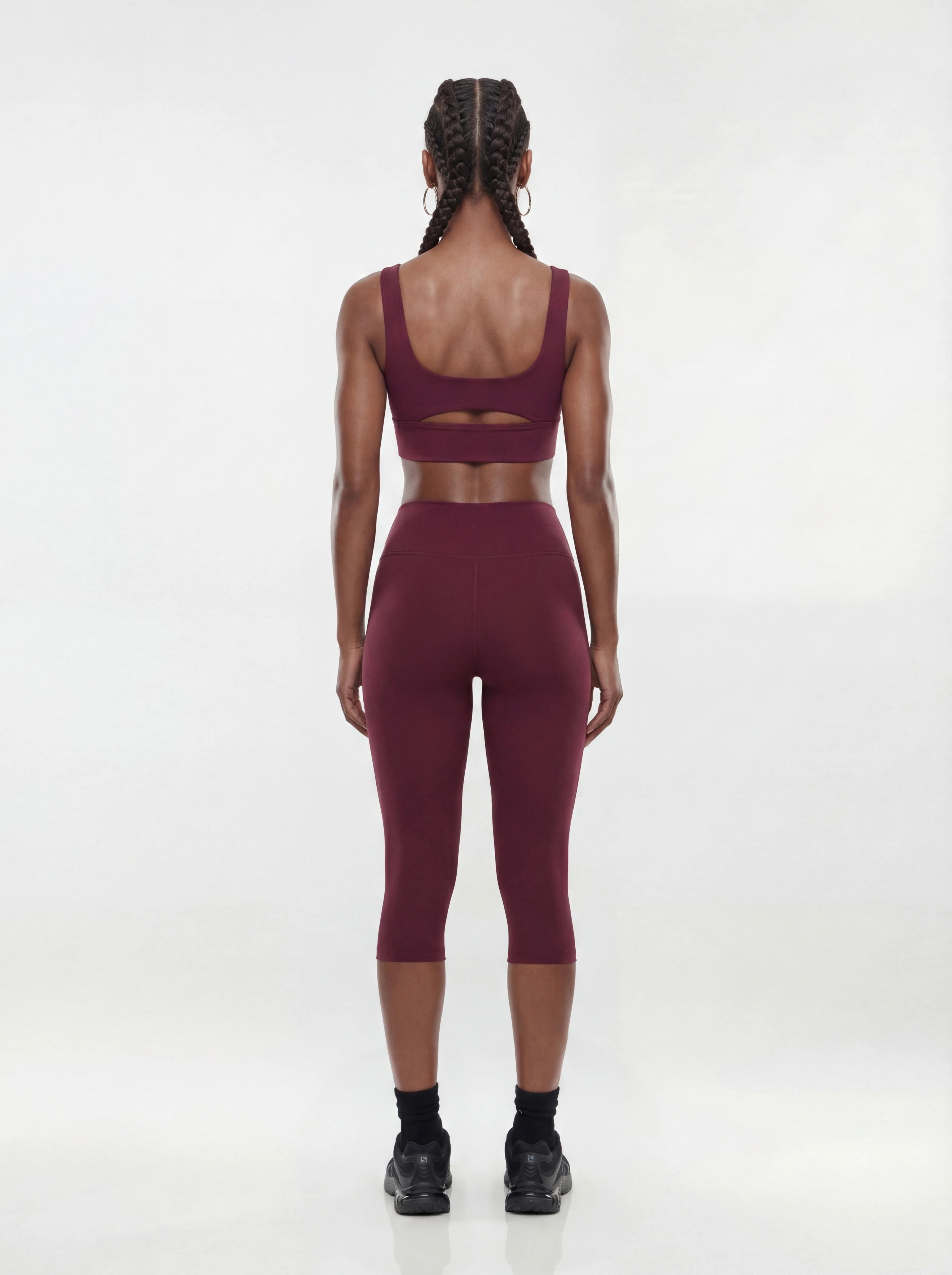 ButterSoft 15″ Low Rise Capri Legging - Merlot - Image 3