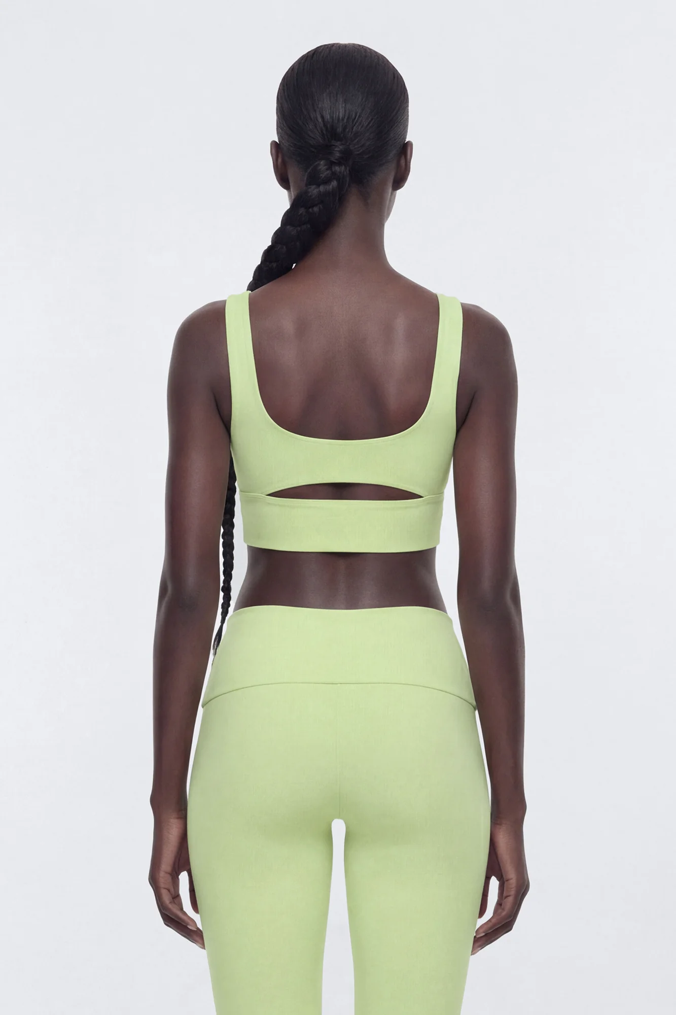 ButterSoft Cut Out Long Line Sports Bra - Pistachio - Image 3