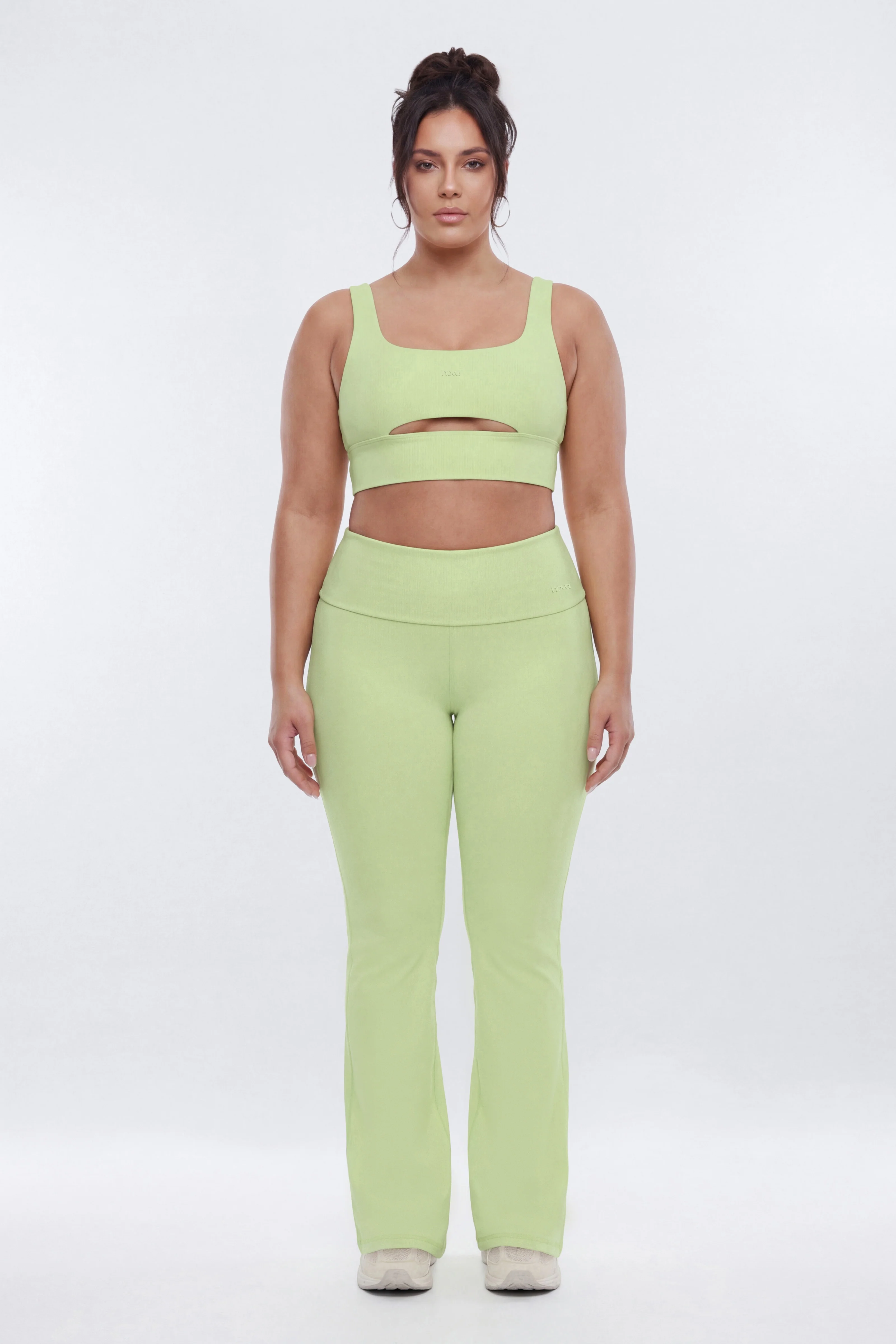 ButterSoft Cut Out Long Line Sports Bra - Pistachio - Image 6