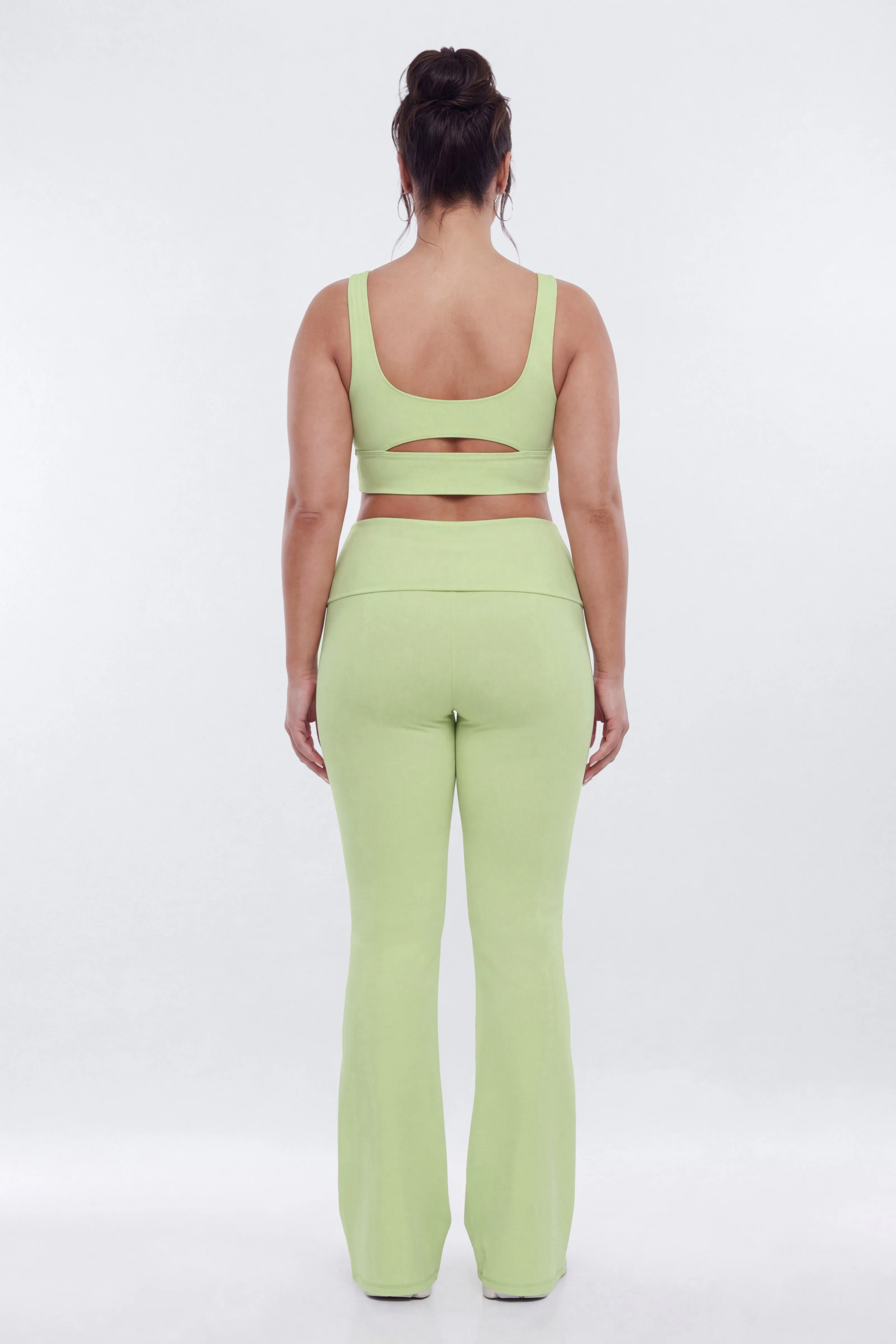 ButterSoft Cut Out Long Line Sports Bra - Pistachio - Image 8