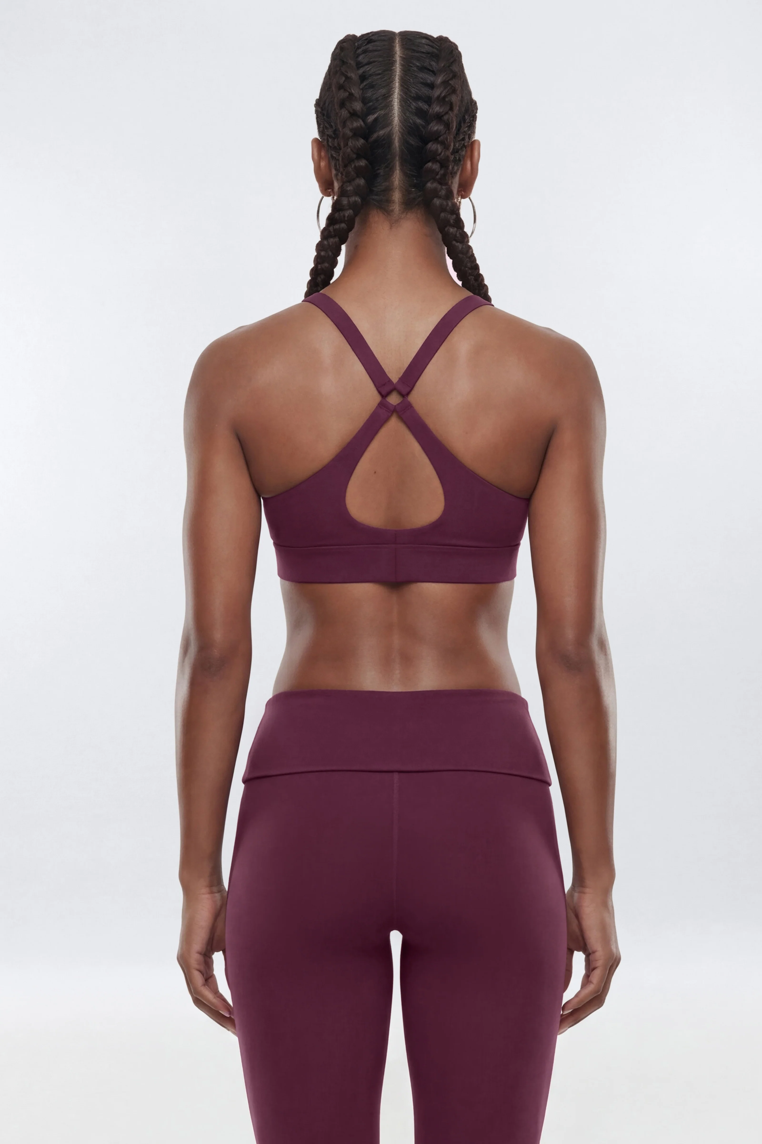 ButterSoft X Back Sports Bra - Merlot - Image 3