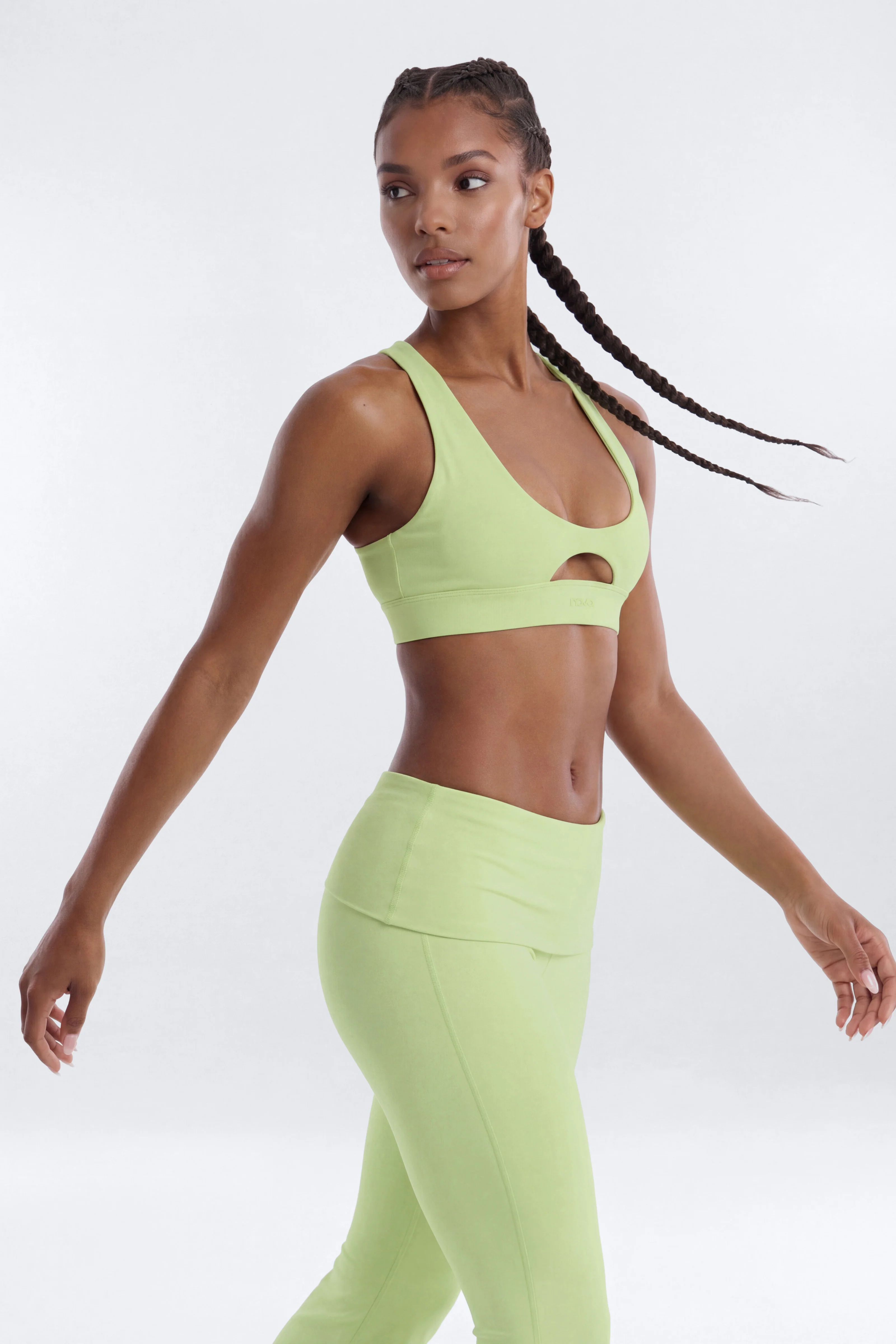 ButterSoft X Back Sports Bra - Pistachio - Image 3