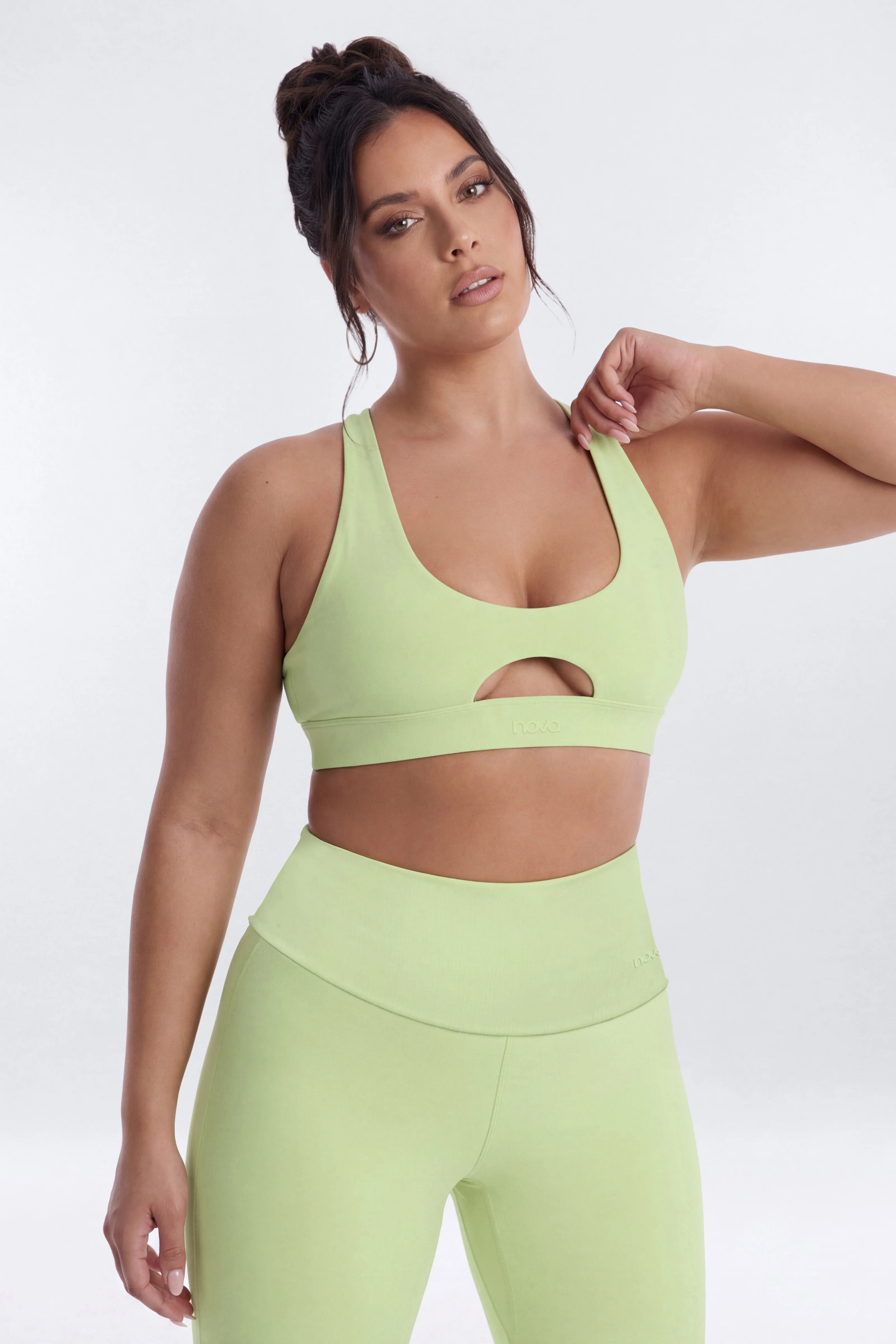 ButterSoft X Back Sports Bra - Pistachio - Image 6