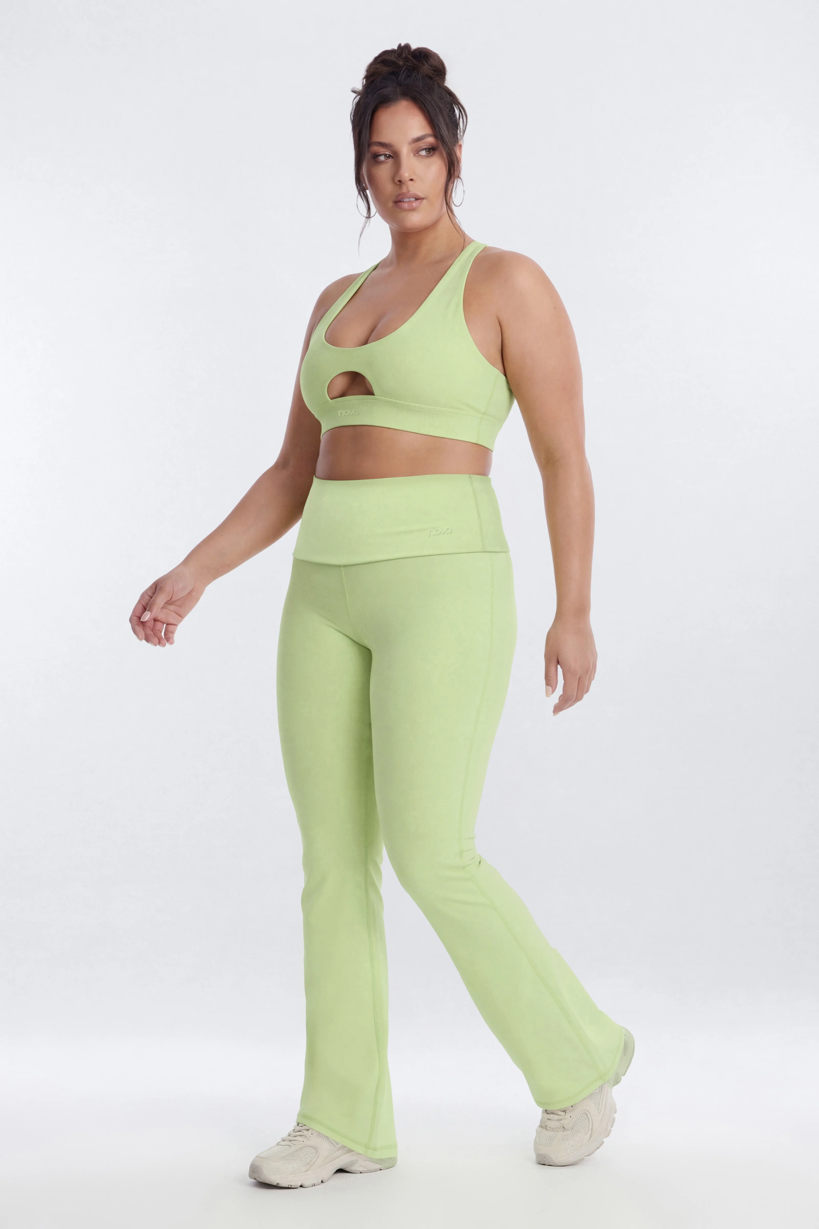 ButterSoft X Back Sports Bra - Pistachio - Image 8