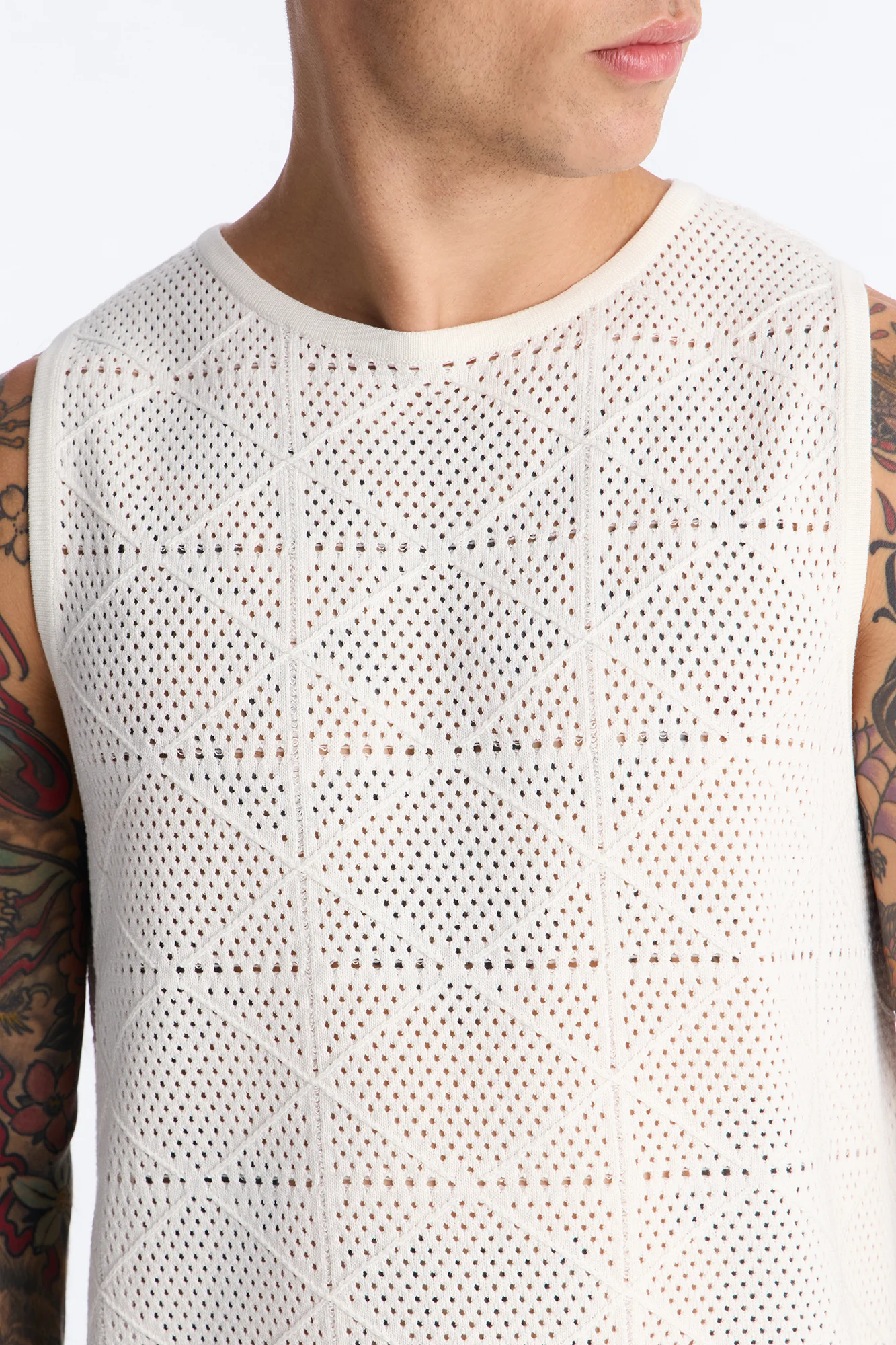 Cabana Tassel Fringe Tank - White - Image 3