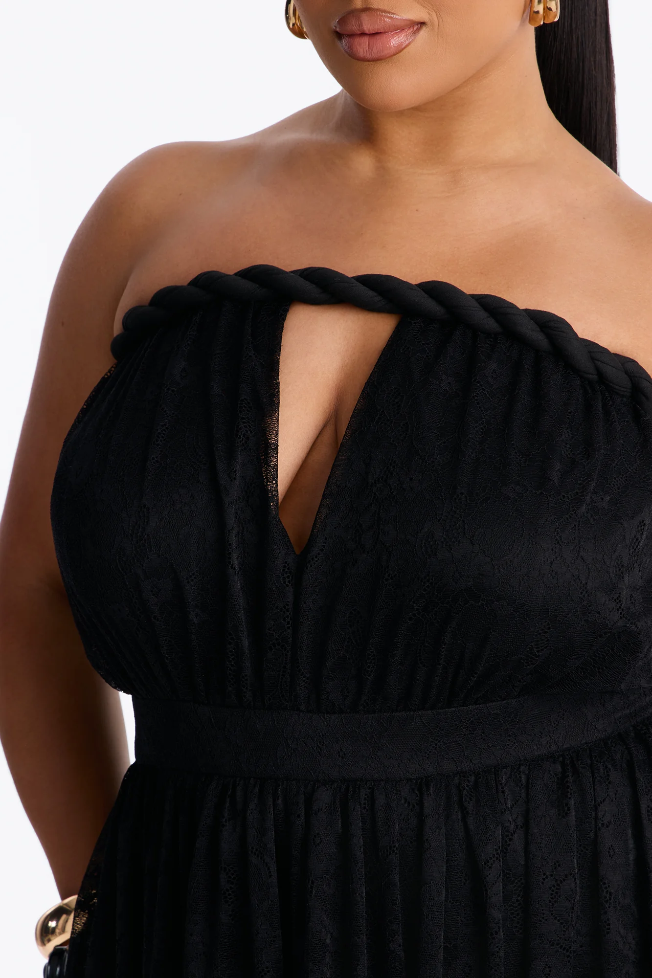 Came To Play Lace Maxi Dress - Black - Image 7