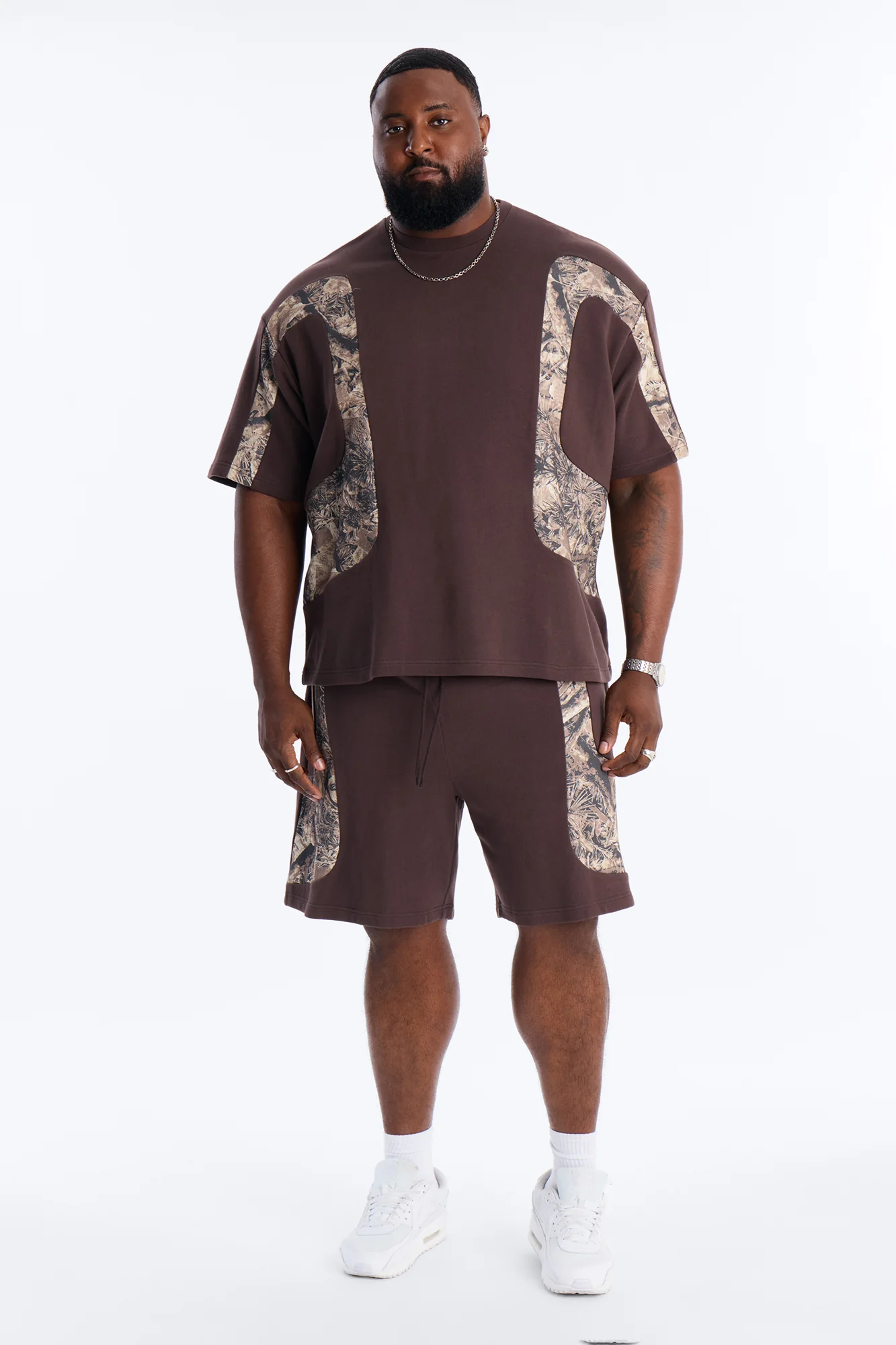 Camo Paneled Fleece Tee - Camouflage - Image 5