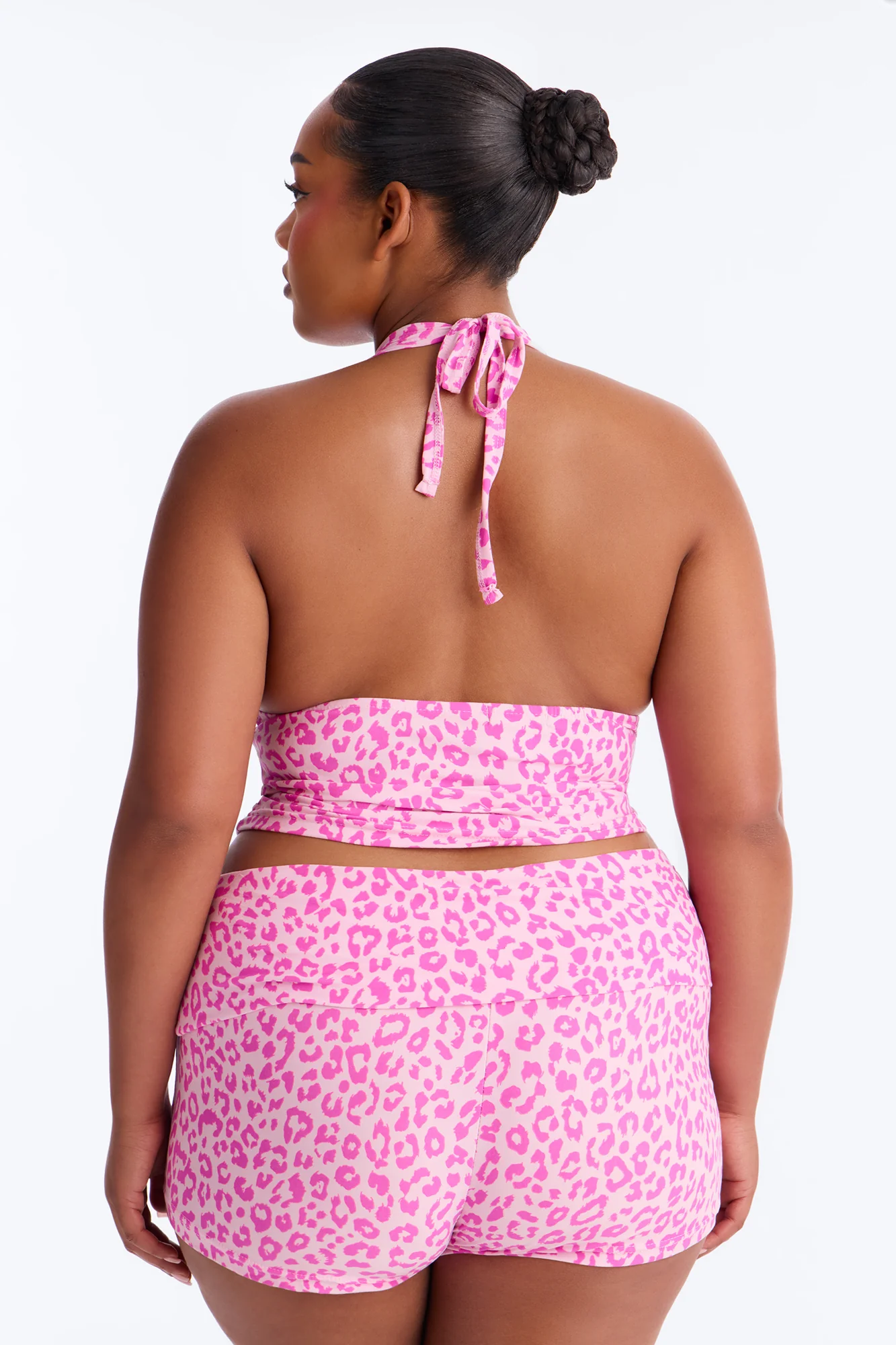 Can't Change My Spots PJ Short Set - Pink/Pink - Image 6