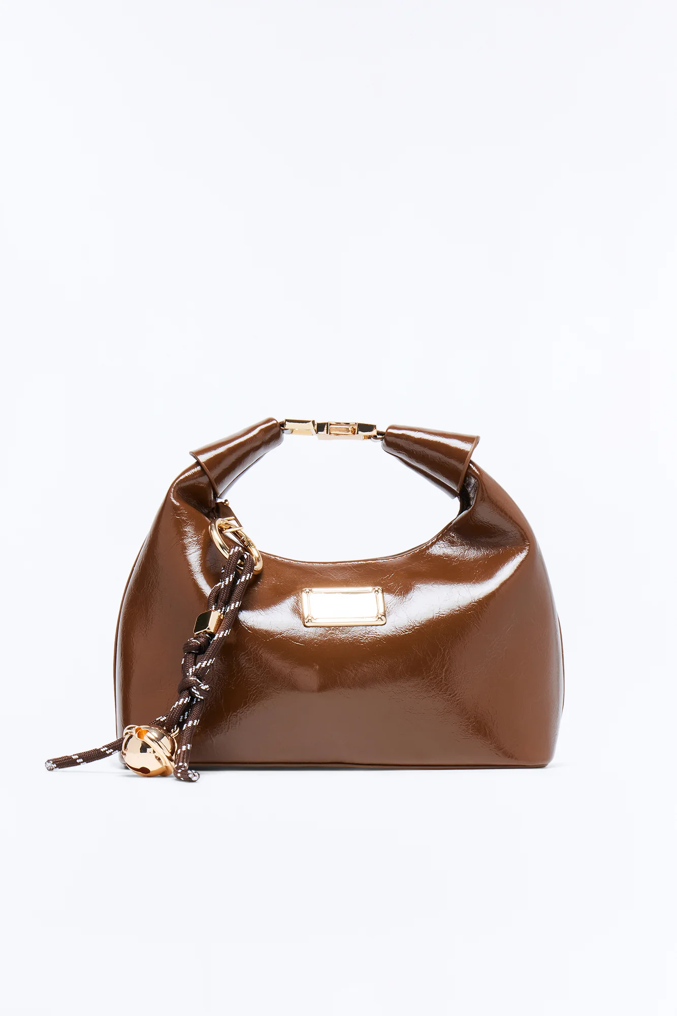 Can't Take It Back Faux Leather Satchel Bag - Brown