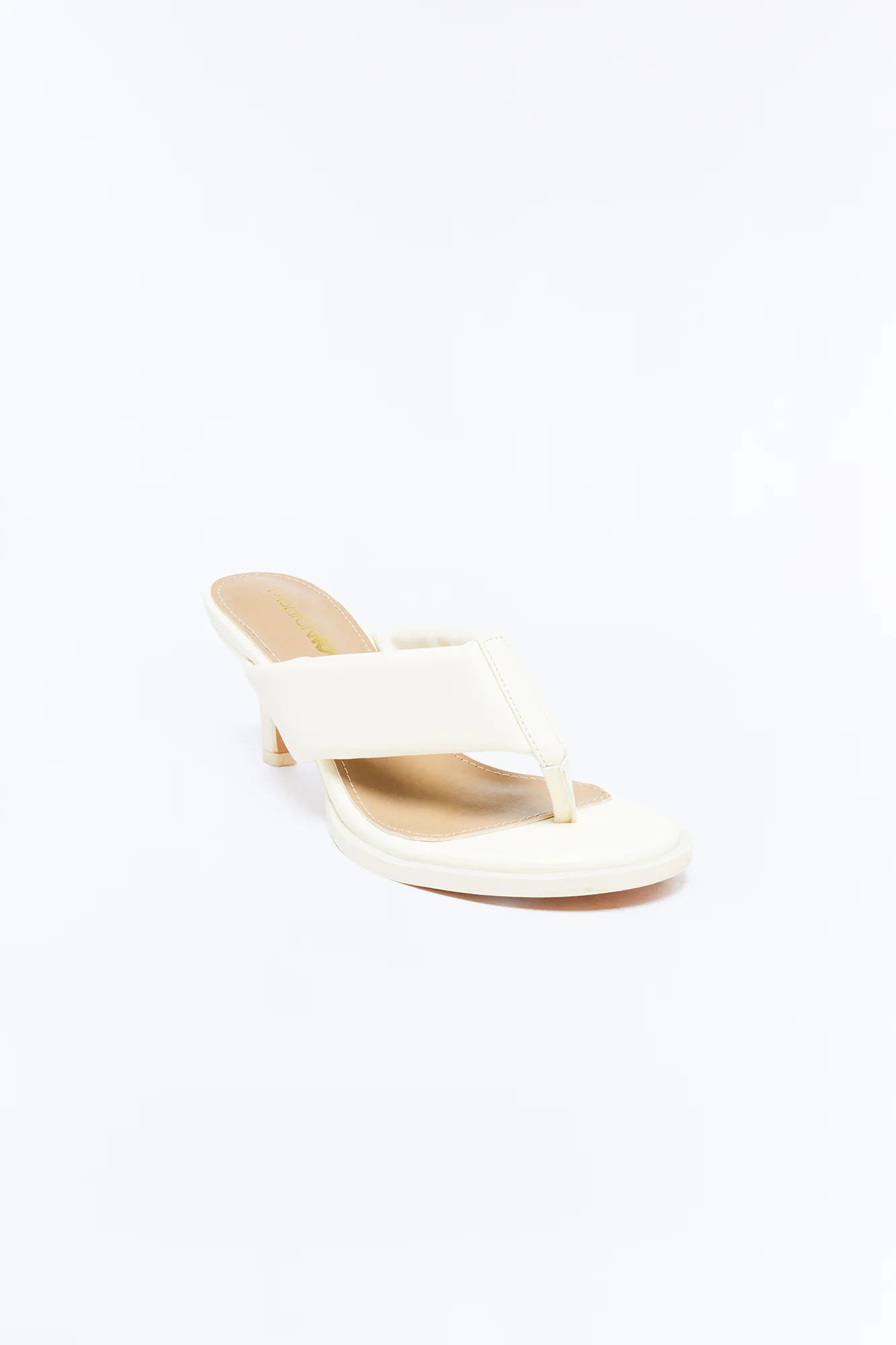 Cardinal Thong Kitten Heels - Cream - Image 3