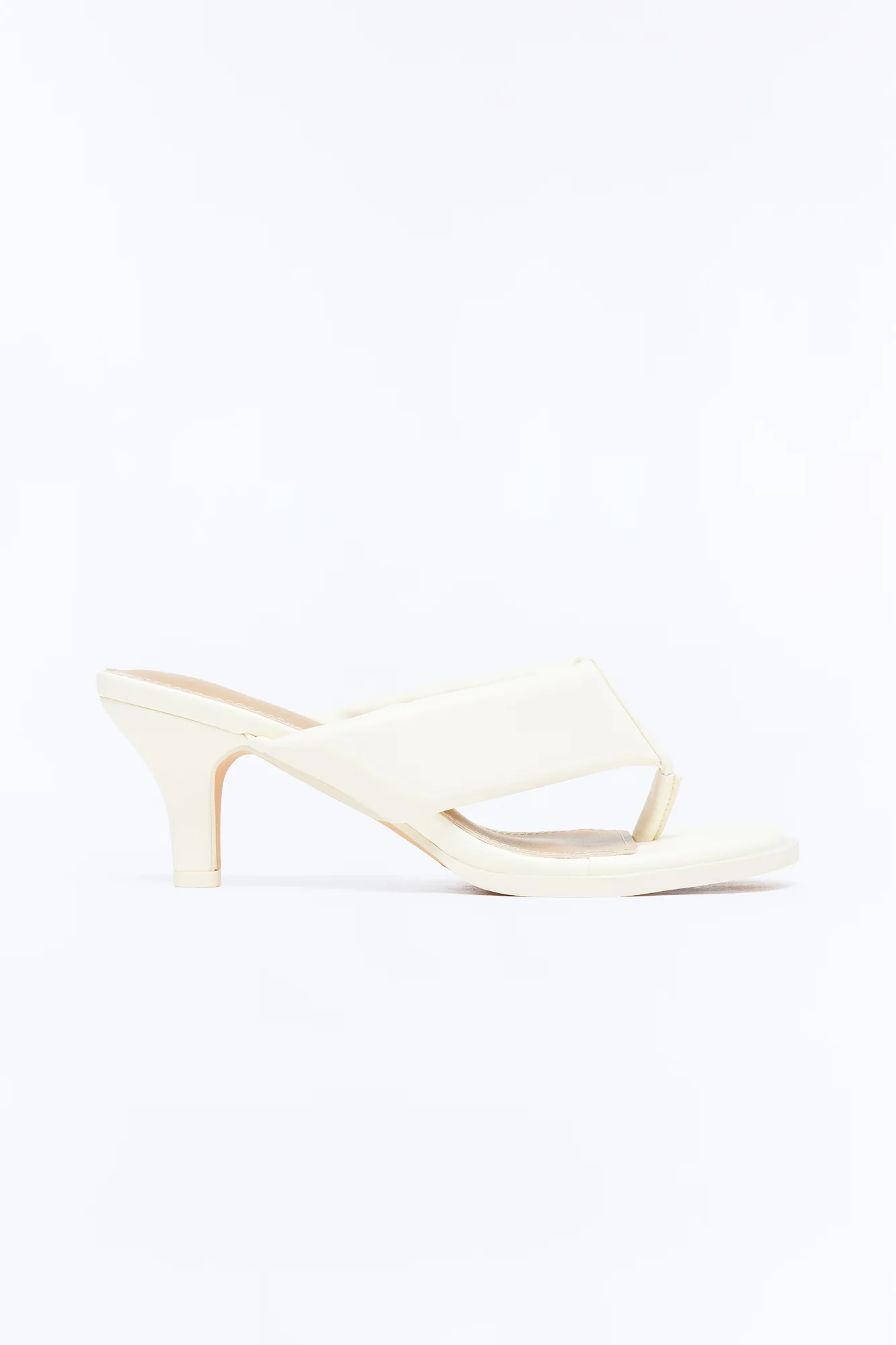 Cardinal Thong Kitten Heels - Cream - Image 5