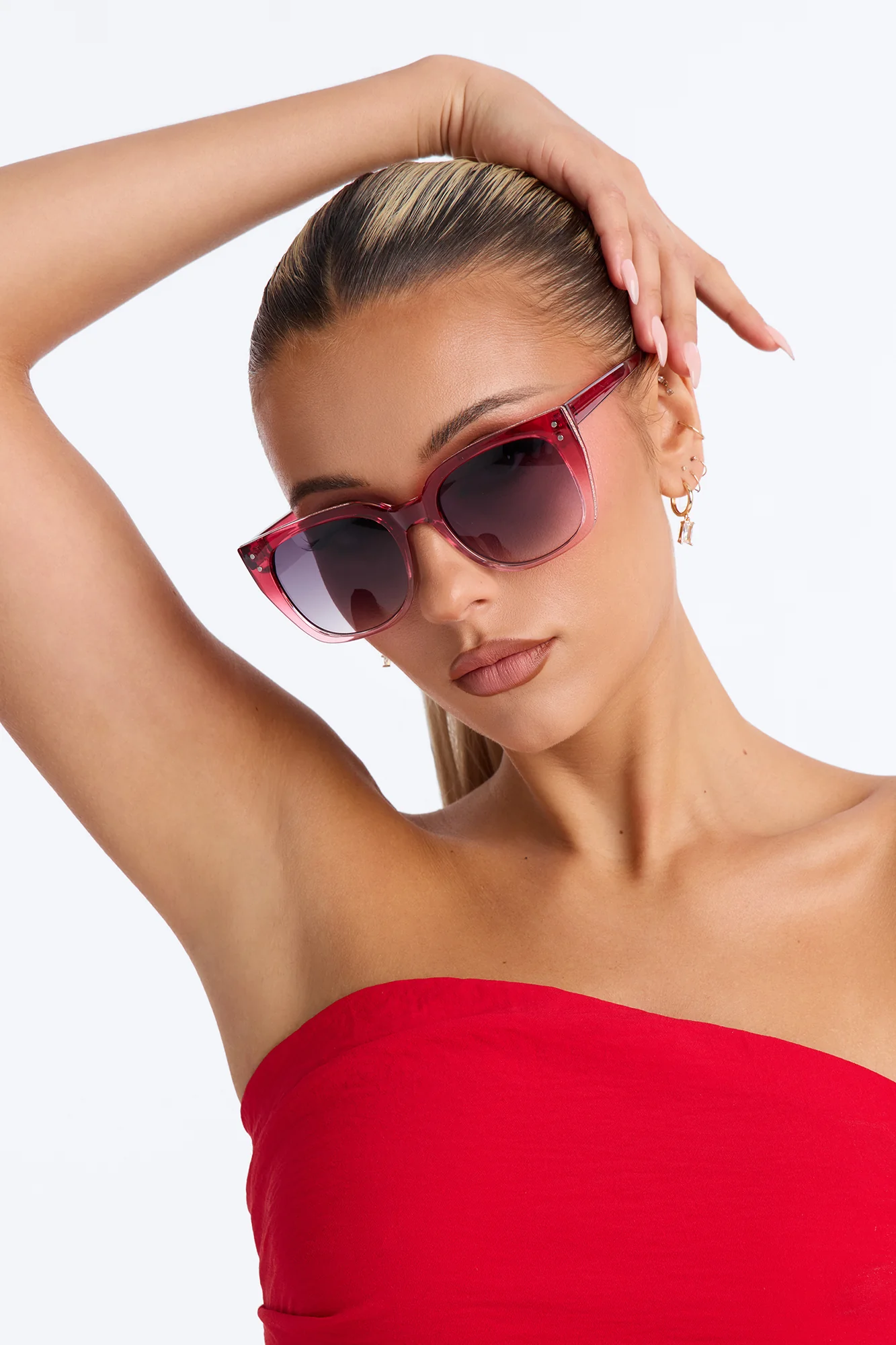 Carefree Summer Sunglasses - Pink/combo - Image 2