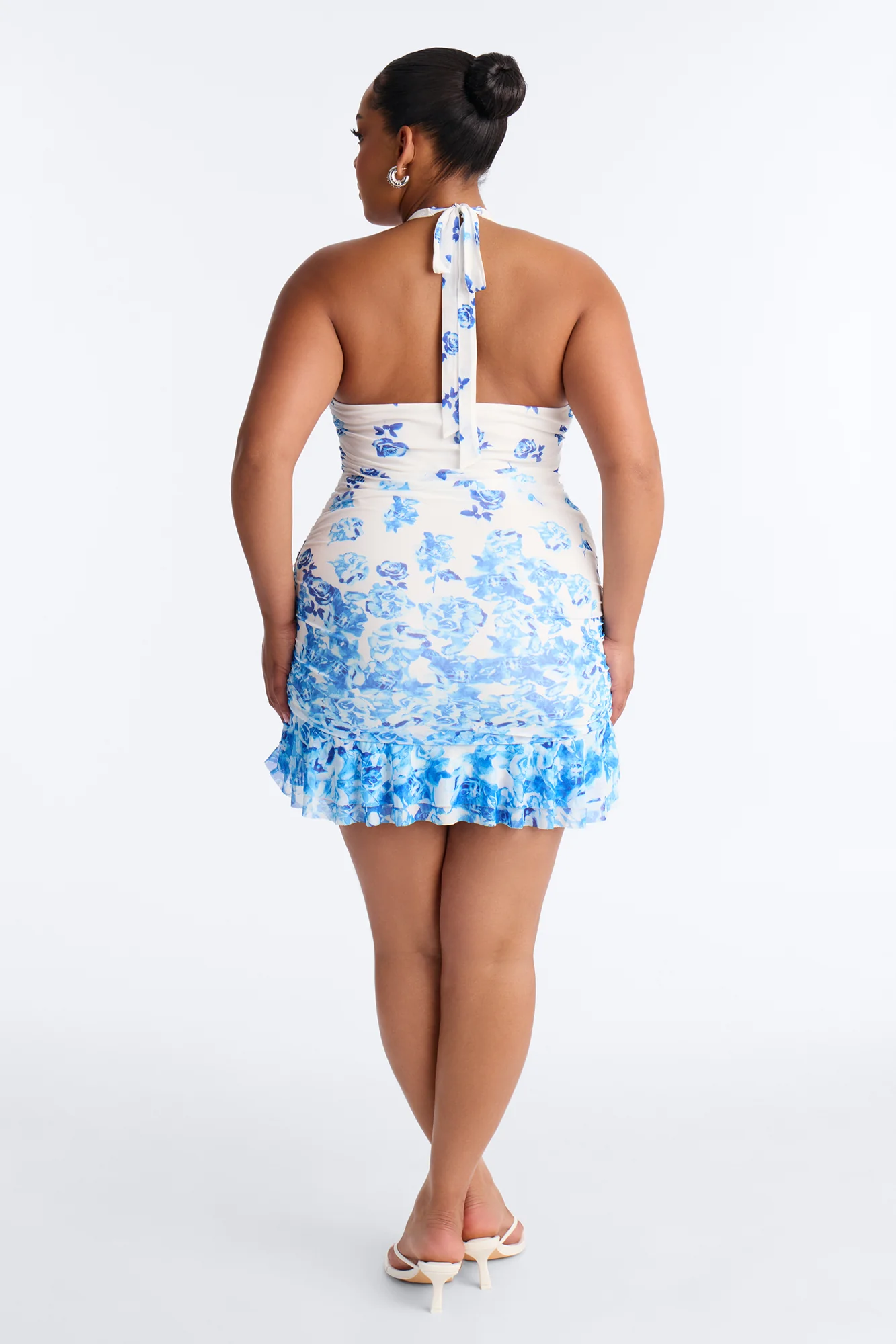 Carmine Floral Micro Mini Dress - Blue/combo - Image 7