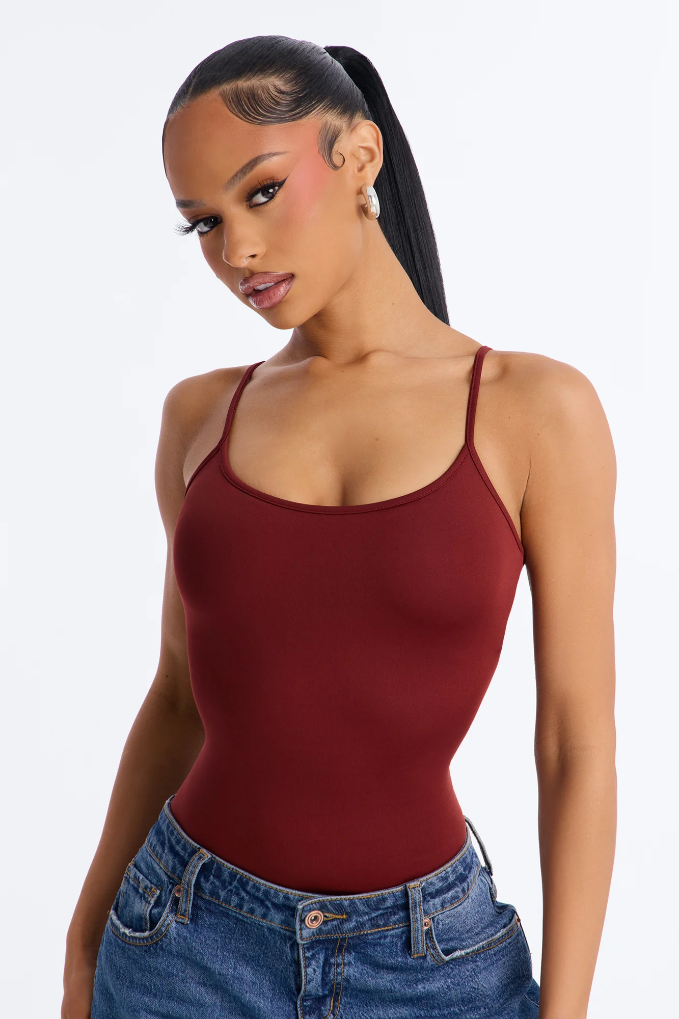 Carrie Everyday Cami Top - DarkRed - Image 2